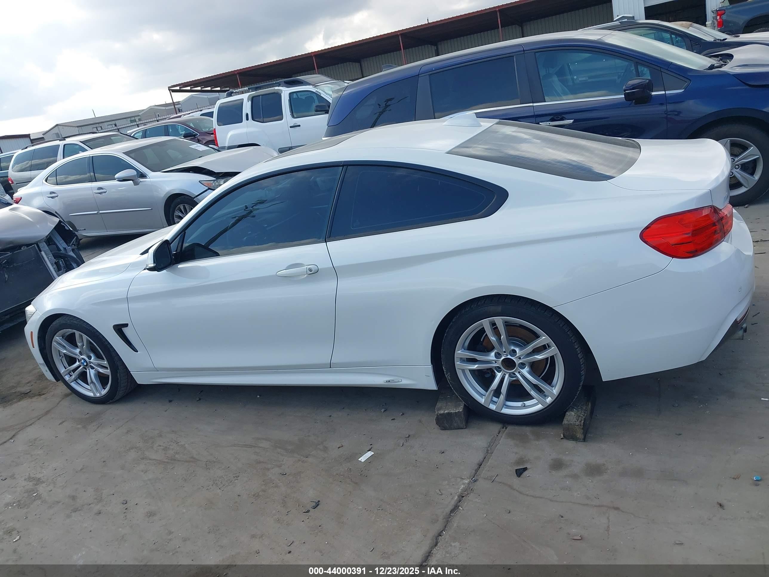 2014 Bmw 428i   White vin: WBA3N3C55EF710827