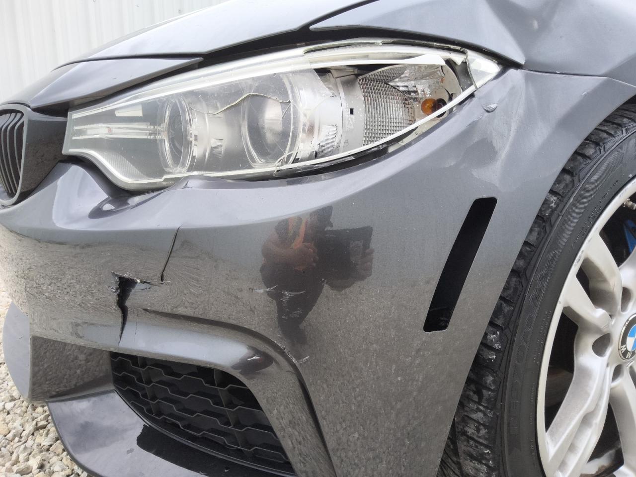 2014 Bmw 428 I Gray vin: WBA3N3C55EF711184 Damage: Front Bumper, Broken, Replacement Required