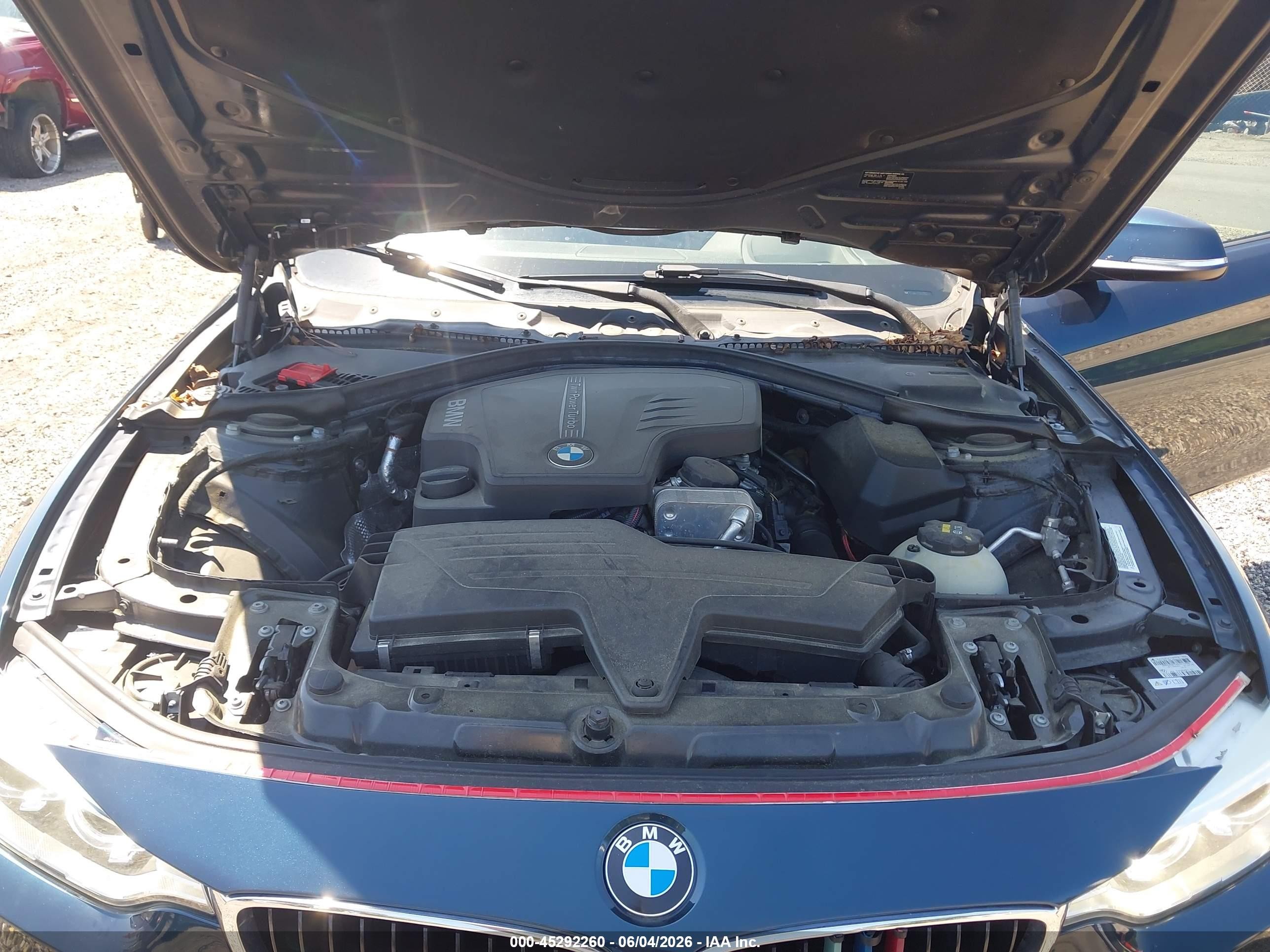 2014 Bmw 4 Series 428i Blue vin: WBA3N3C55EK230973