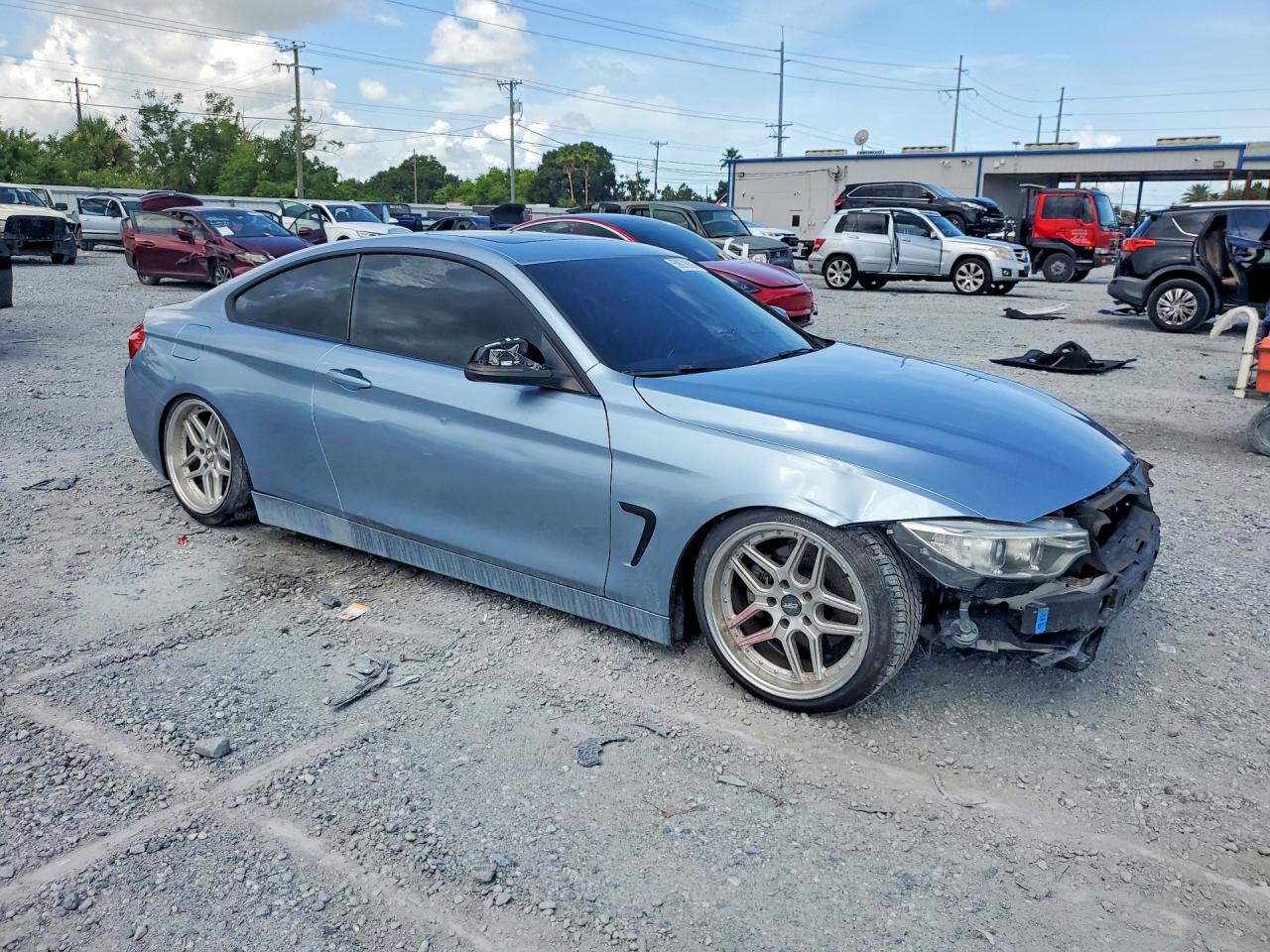 2014 Bmw 428 I Blue vin: WBA3N3C55EK231704