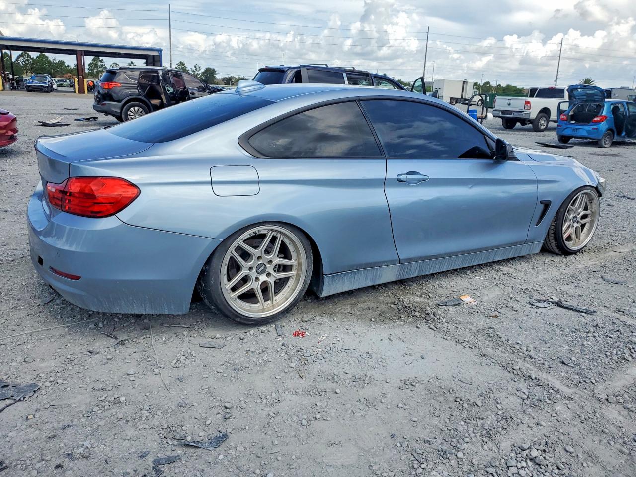 2014 Bmw 428 I Blue vin: WBA3N3C55EK231704