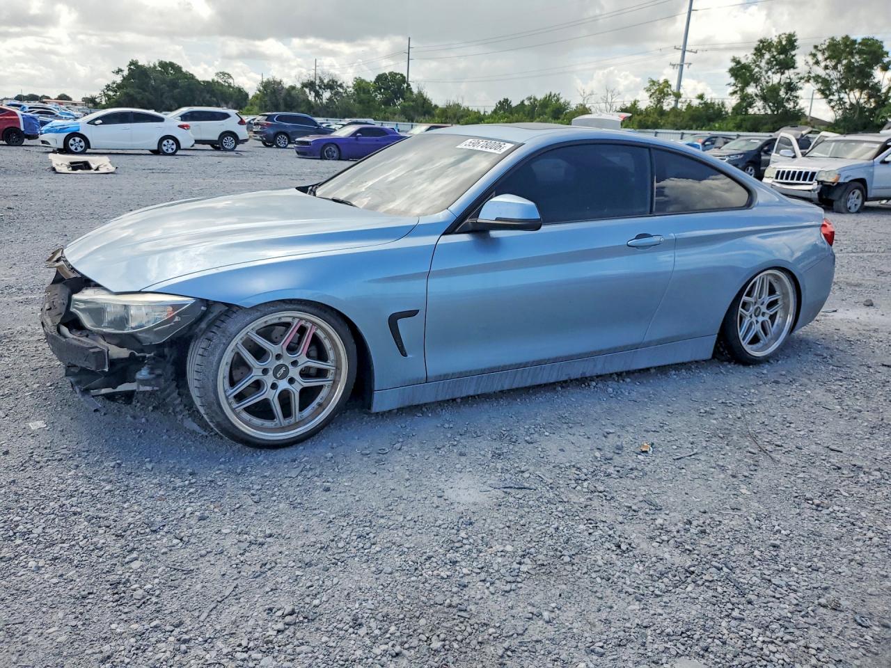 2014 Bmw 428 I Blue vin: WBA3N3C55EK231704
