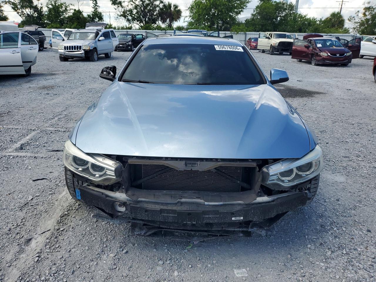 2014 Bmw 428 I Blue vin: WBA3N3C55EK231704