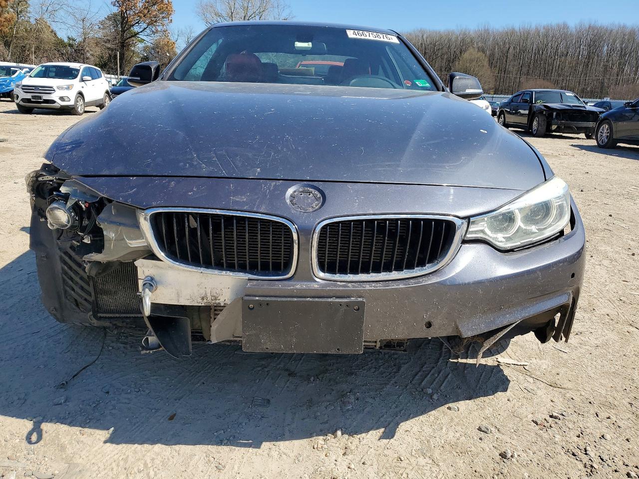 2014 Bmw 428 I Gray vin: WBA3N3C56EK231730