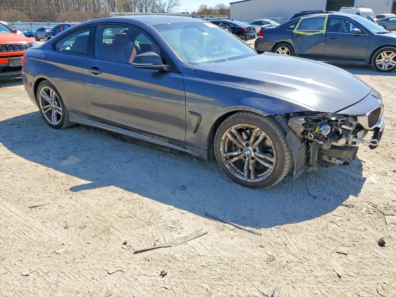 2014 Bmw 428 I Gray vin: WBA3N3C56EK231730