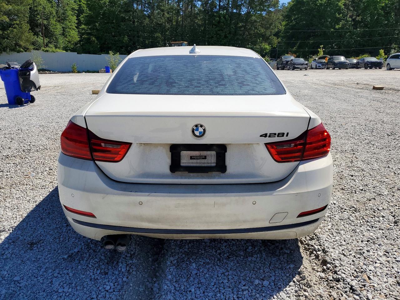 2015 Bmw 428 I White vin: WBA3N3C56FK232636