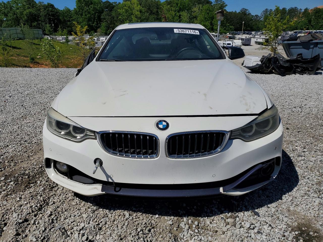 2015 Bmw 428 I White vin: WBA3N3C56FK232636
