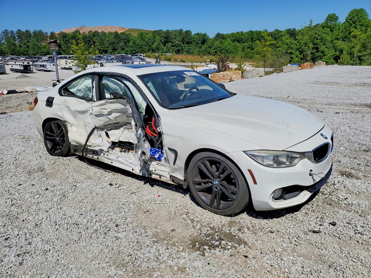 2015 Bmw 428 I White vin: WBA3N3C56FK232636