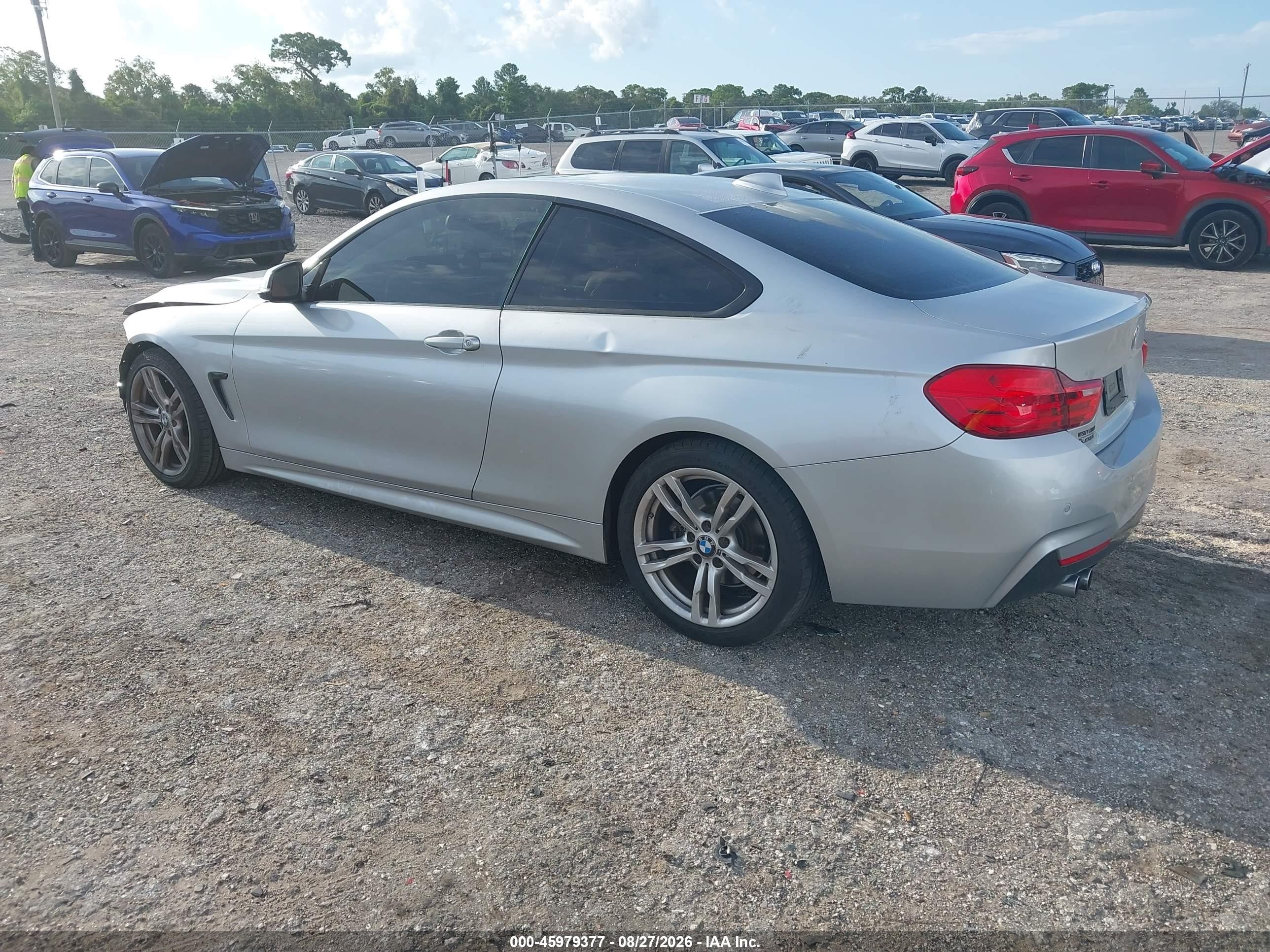 2014 Bmw 428i   Silver vin: WBA3N3C57EK230280