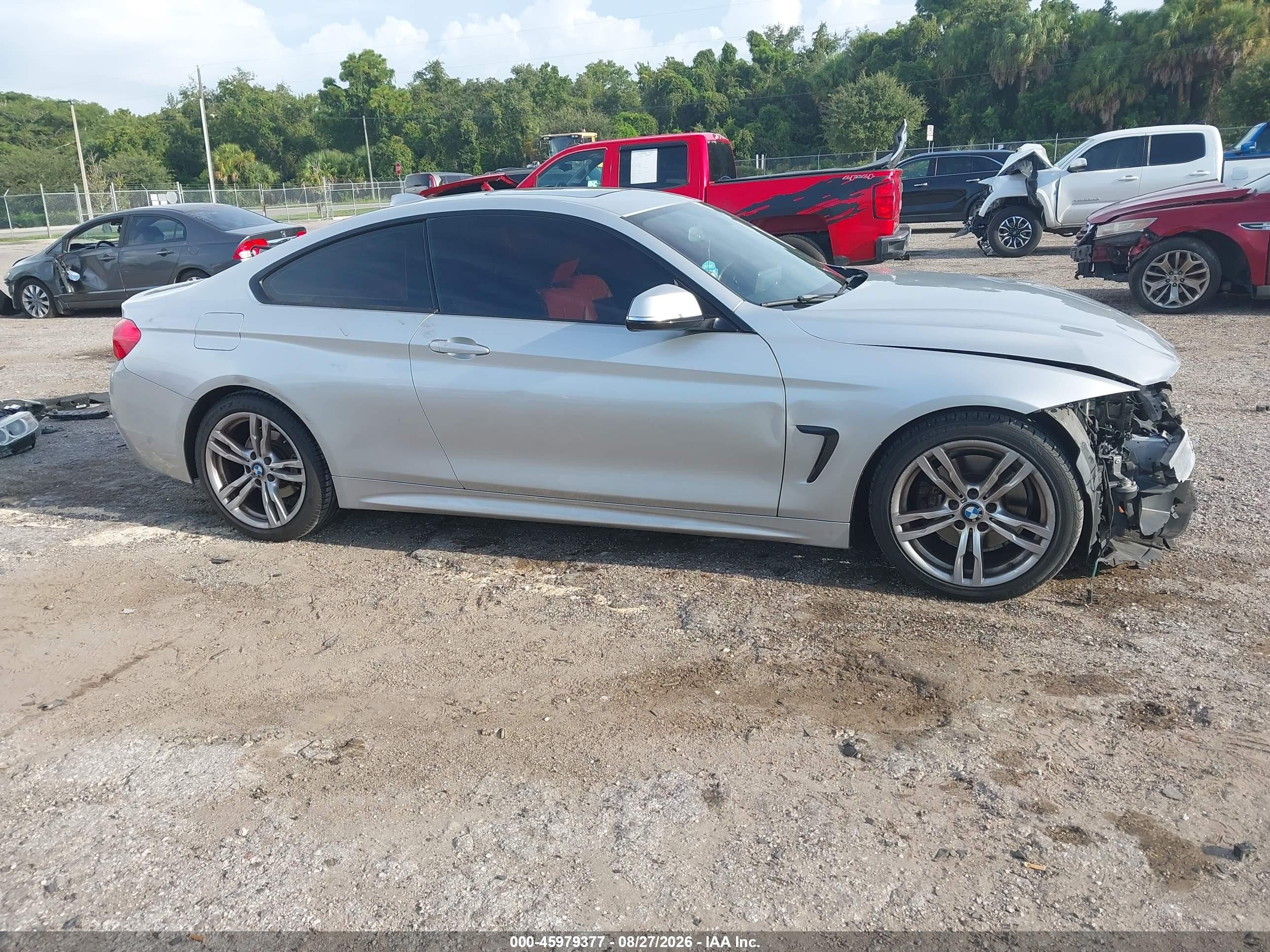 2014 Bmw 428i   Silver vin: WBA3N3C57EK230280