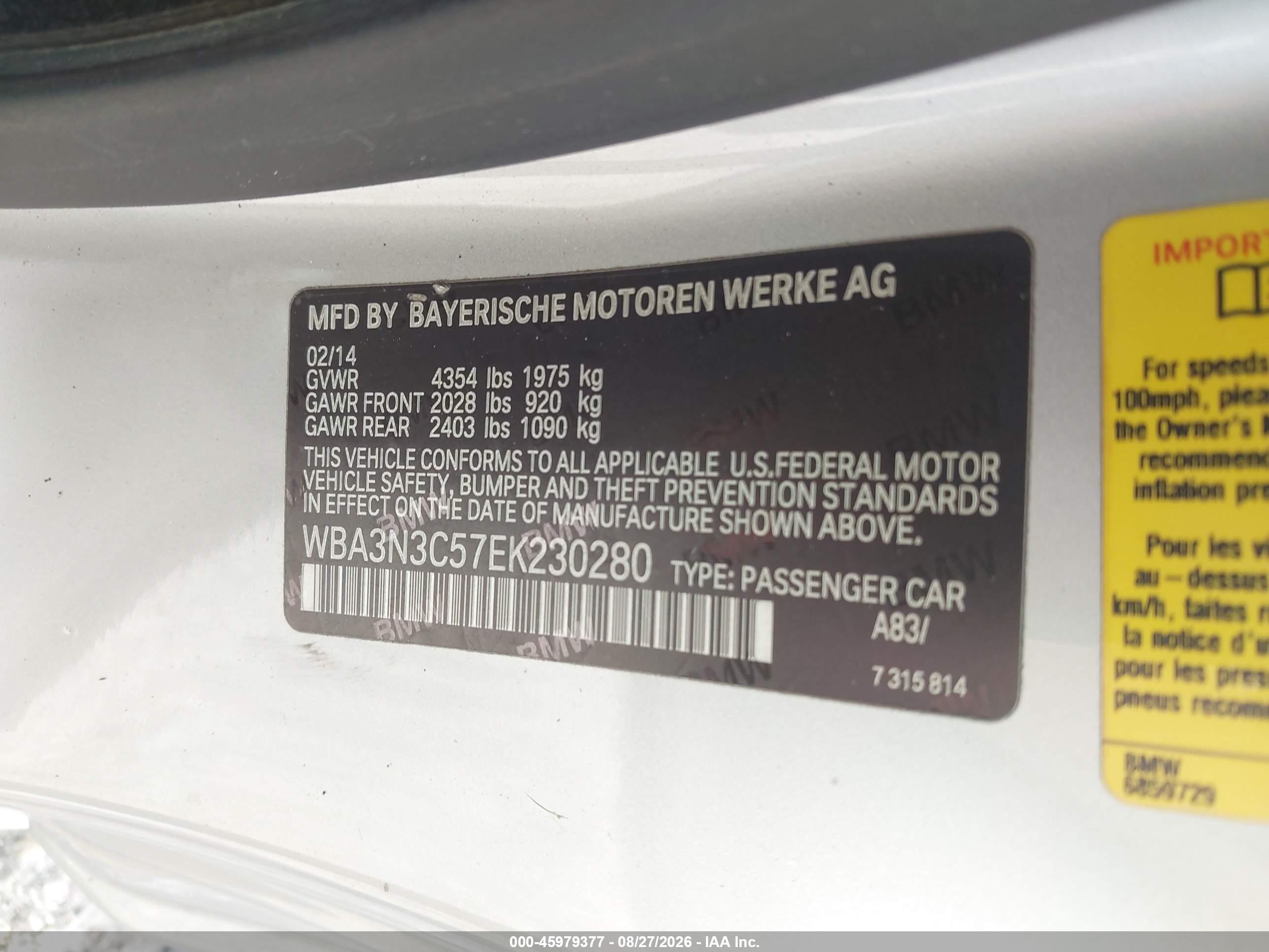 2014 Bmw 428i   Silver vin: WBA3N3C57EK230280