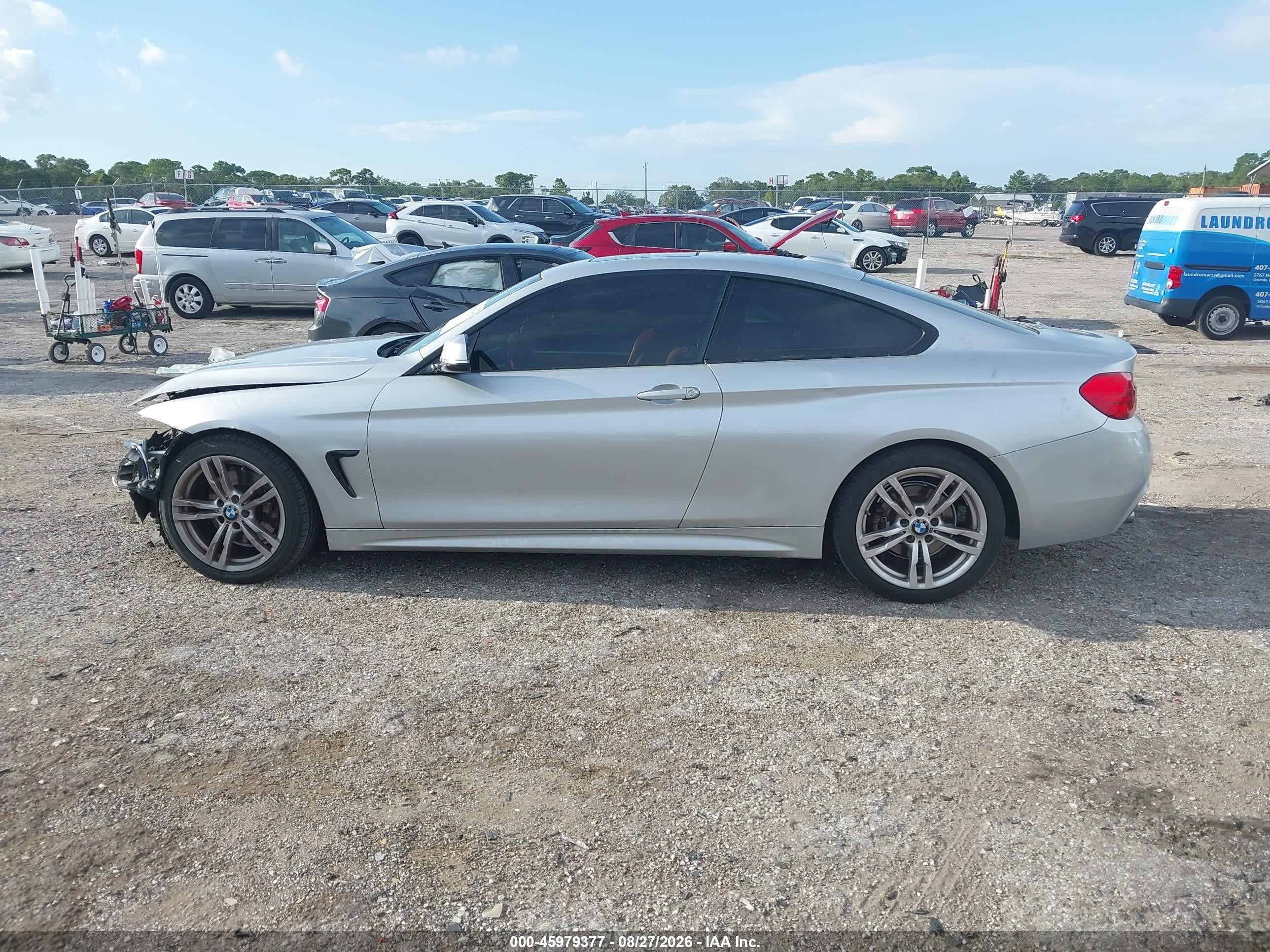 2014 Bmw 428i   Silver vin: WBA3N3C57EK230280
