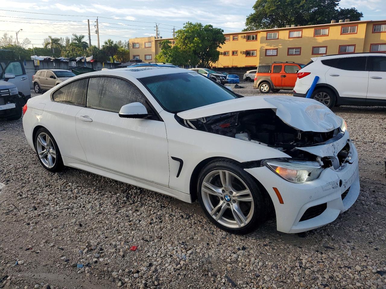 2015 Bmw 428 I Белый vin: WBA3N3C57FK232452
