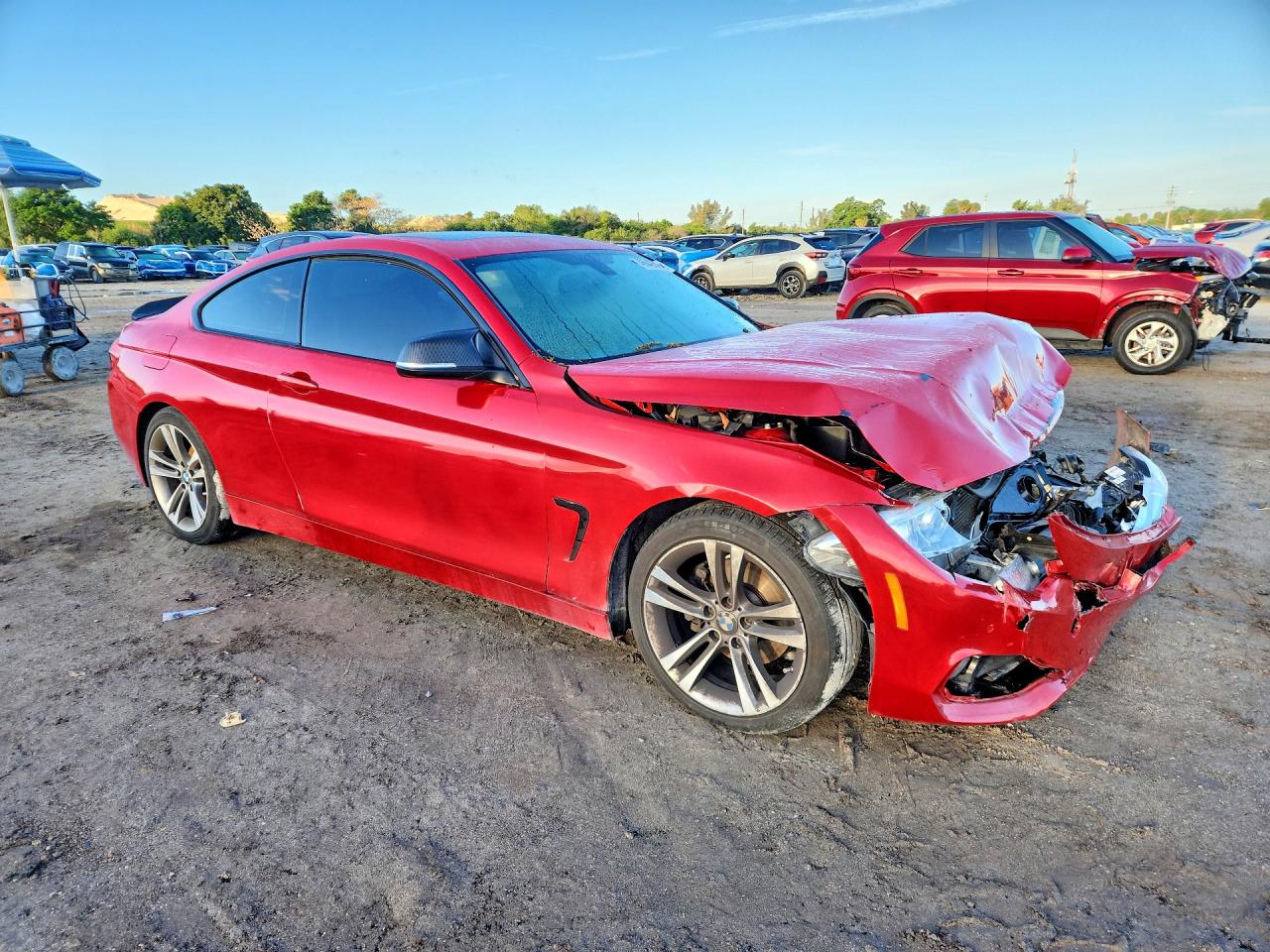 2015 Bmw 428 I Red vin: WBA3N3C57FK233567