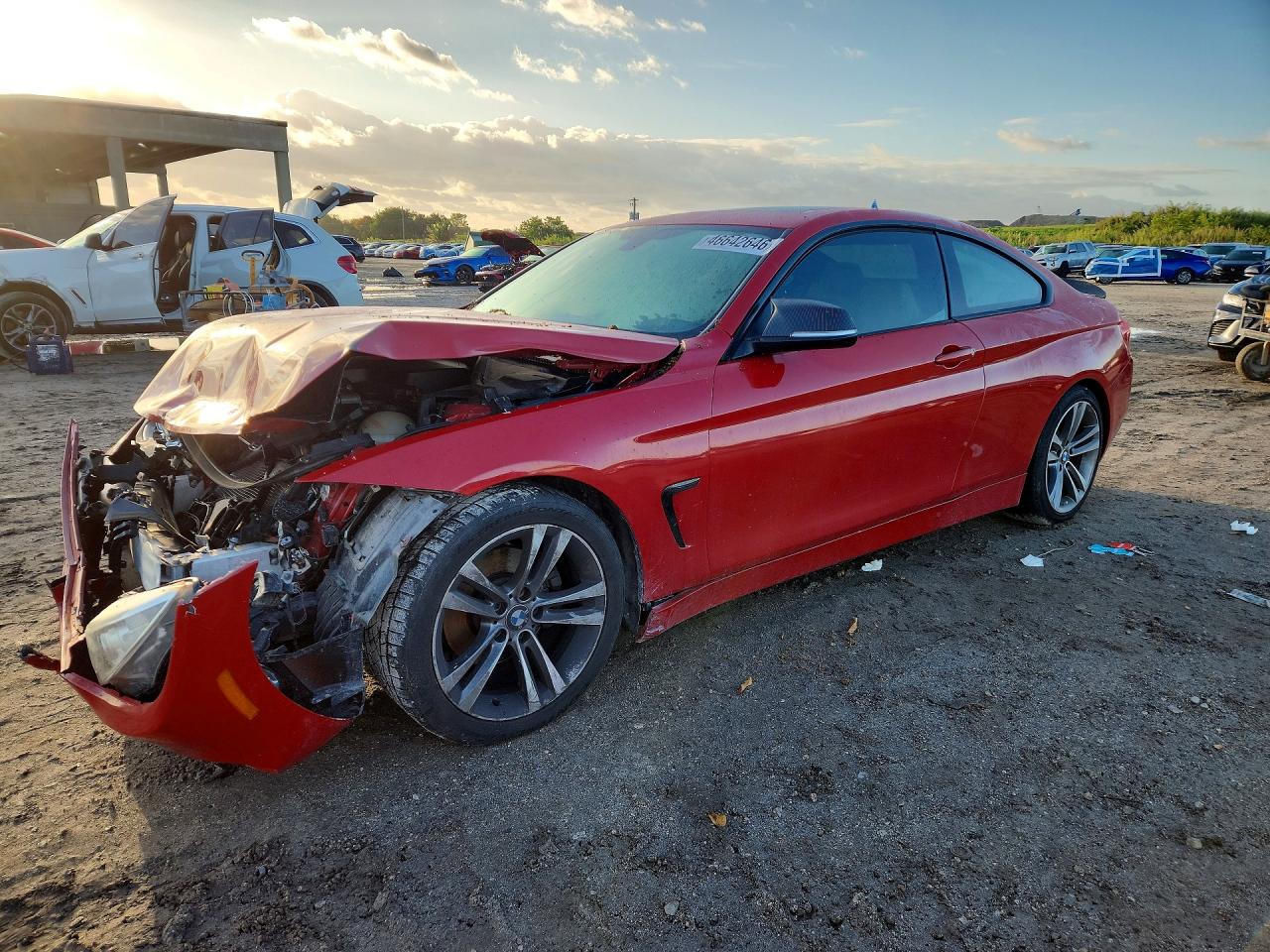 2015 Bmw 428 I Red vin: WBA3N3C57FK233567