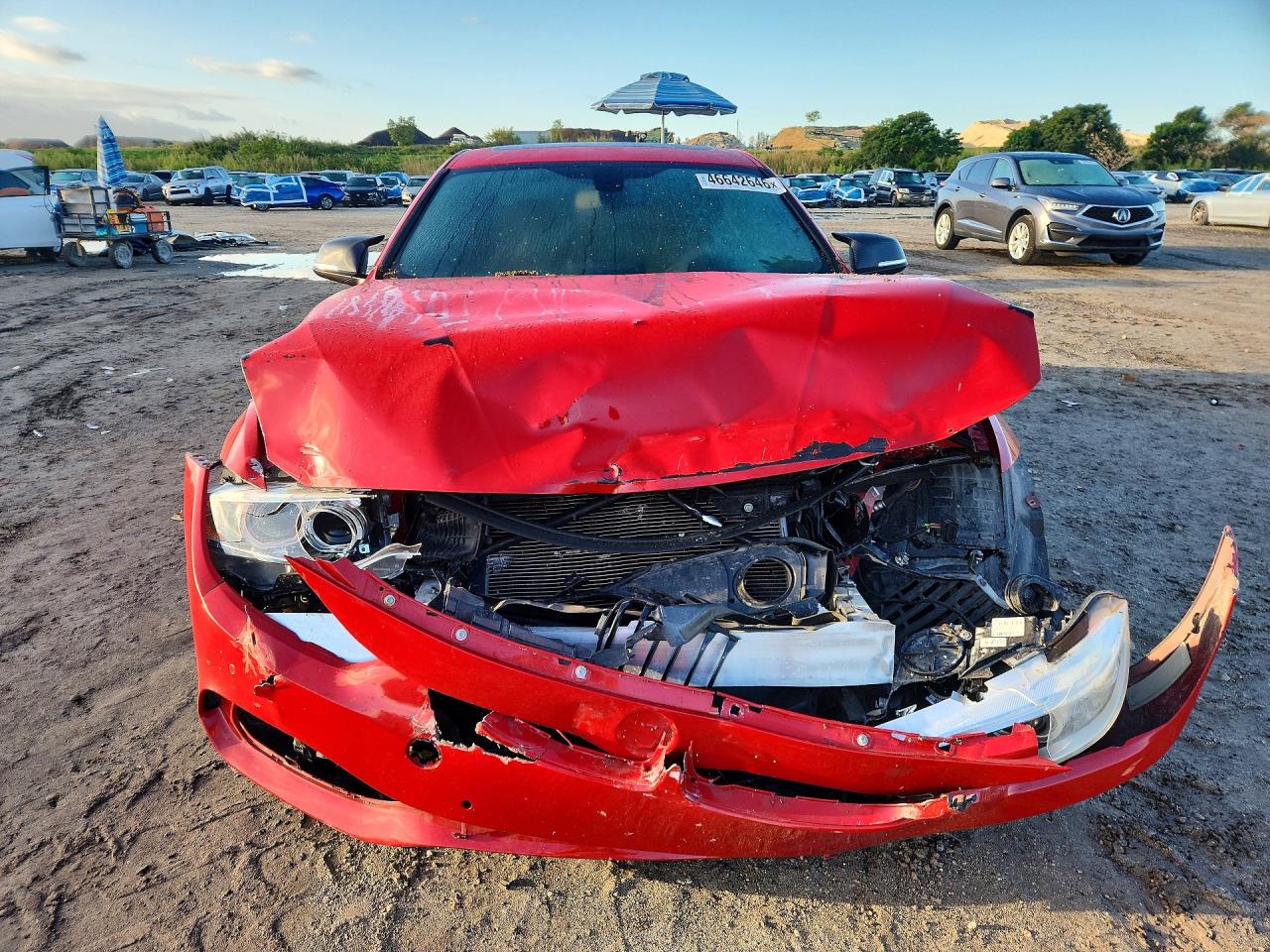 2015 Bmw 428 I Red vin: WBA3N3C57FK233567