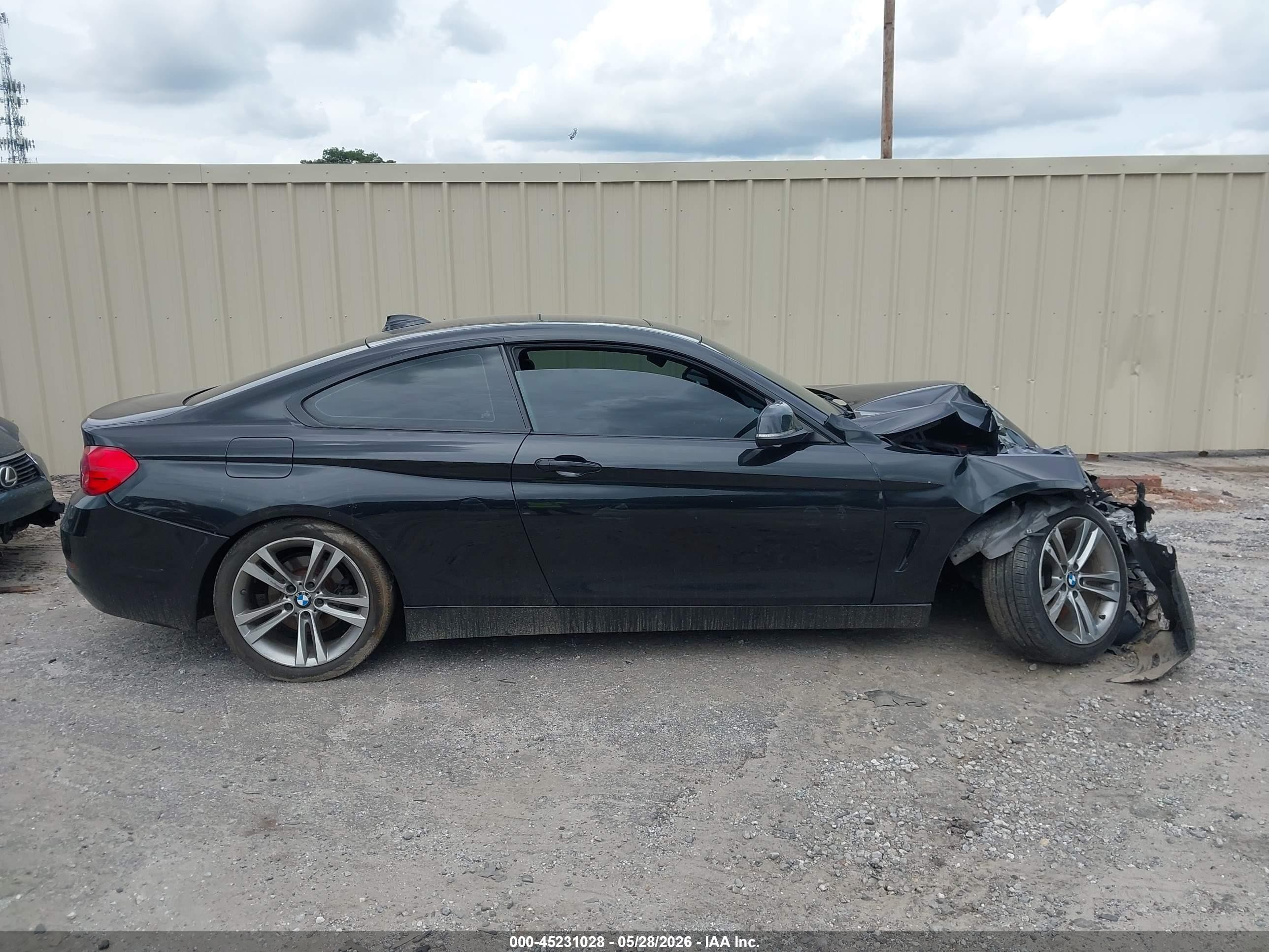 2014 Bmw 4 Series 428i Black vin: WBA3N3C58EF712412