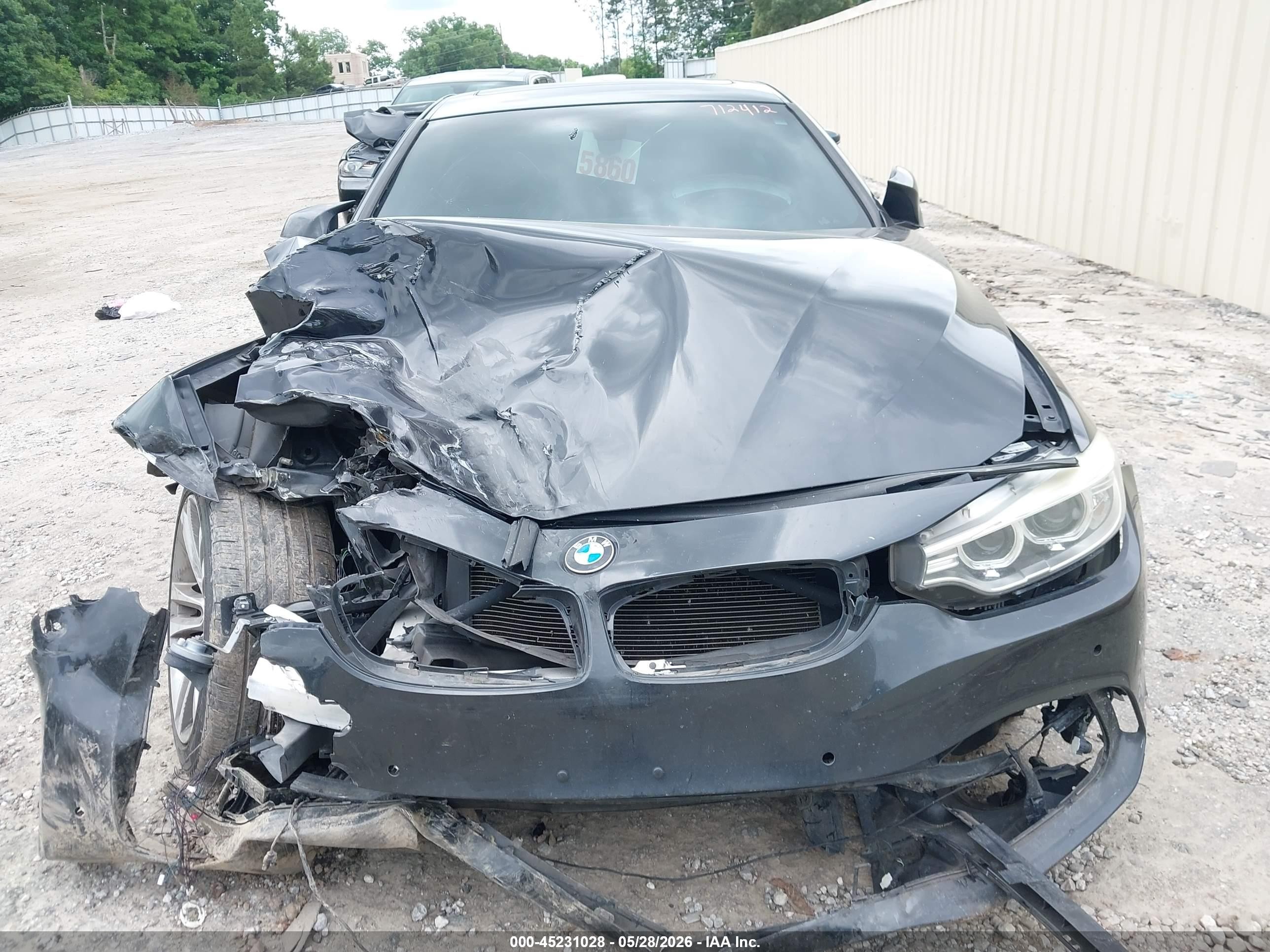 2014 Bmw 4 Series 428i Black vin: WBA3N3C58EF712412