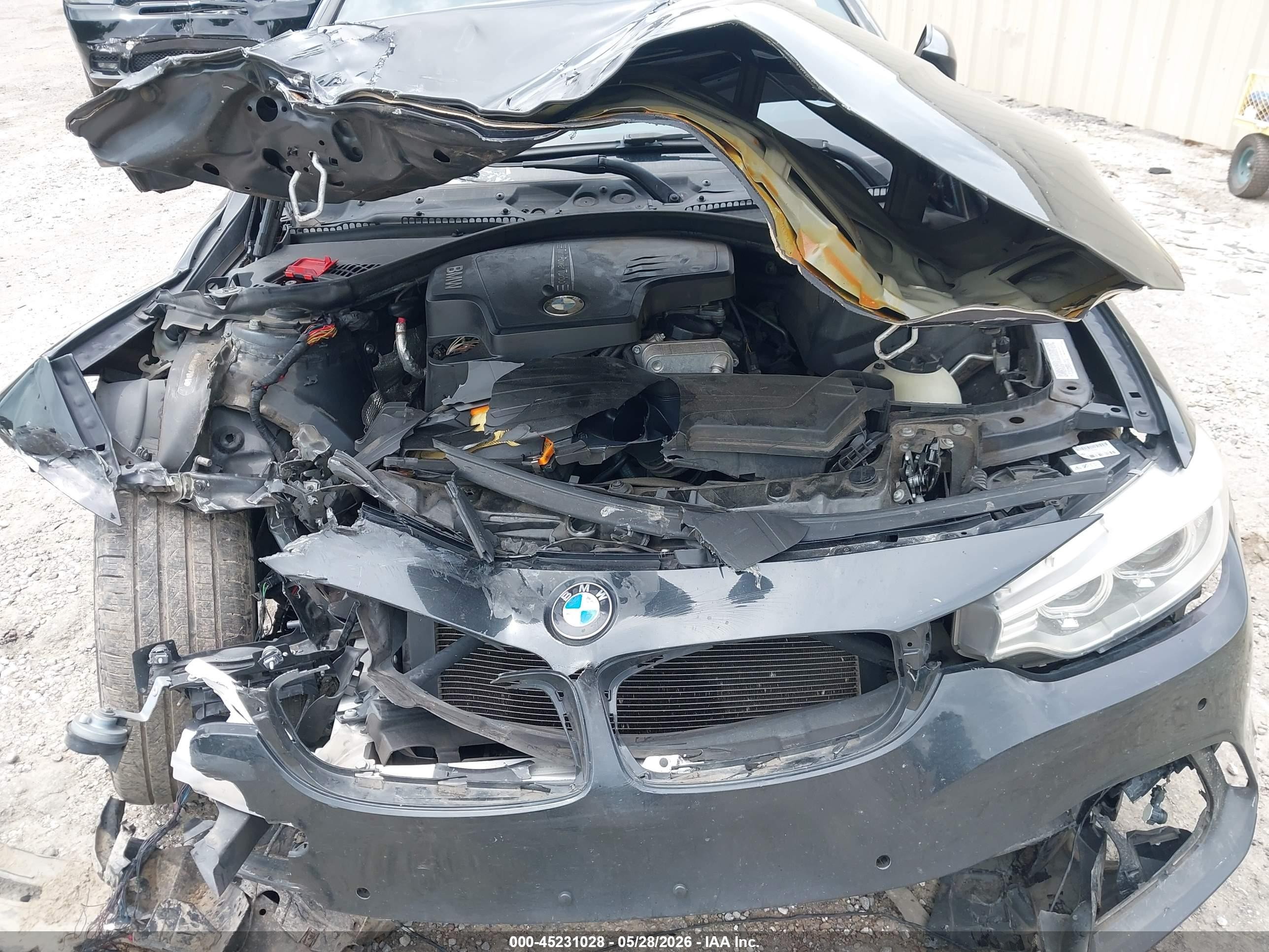 2014 Bmw 4 Series 428i Black vin: WBA3N3C58EF712412