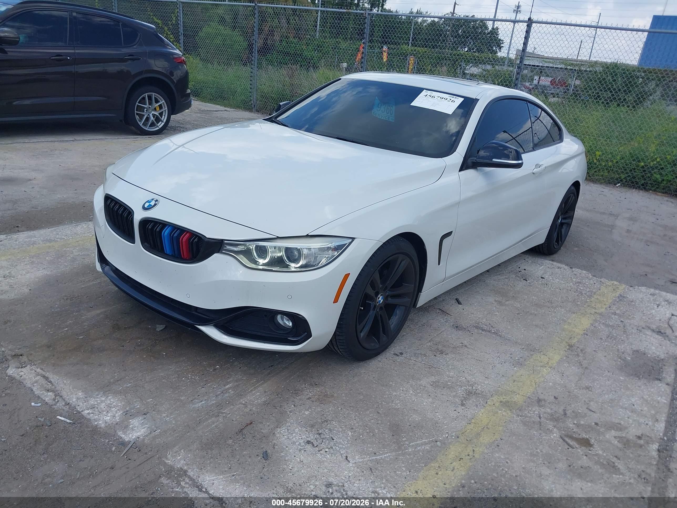 2014 Bmw 4 Series 428i White vin: WBA3N3C58EK231065