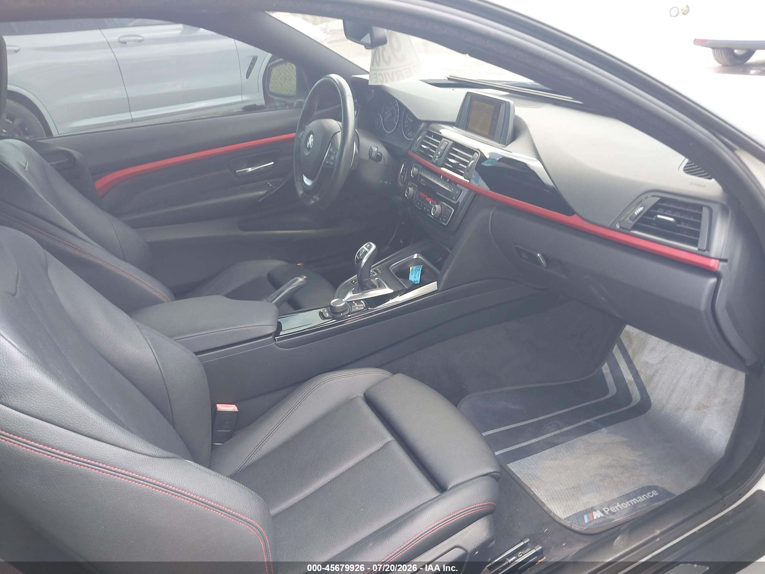 2014 Bmw 4 Series 428i White vin: WBA3N3C58EK231065