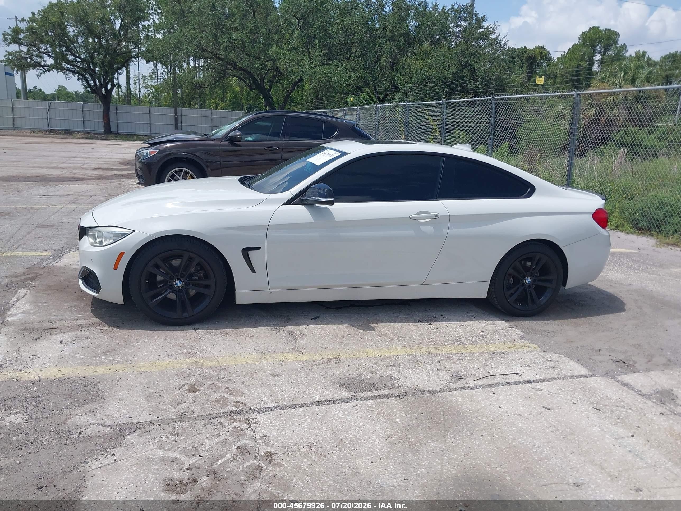 2014 Bmw 4 Series 428i White vin: WBA3N3C58EK231065
