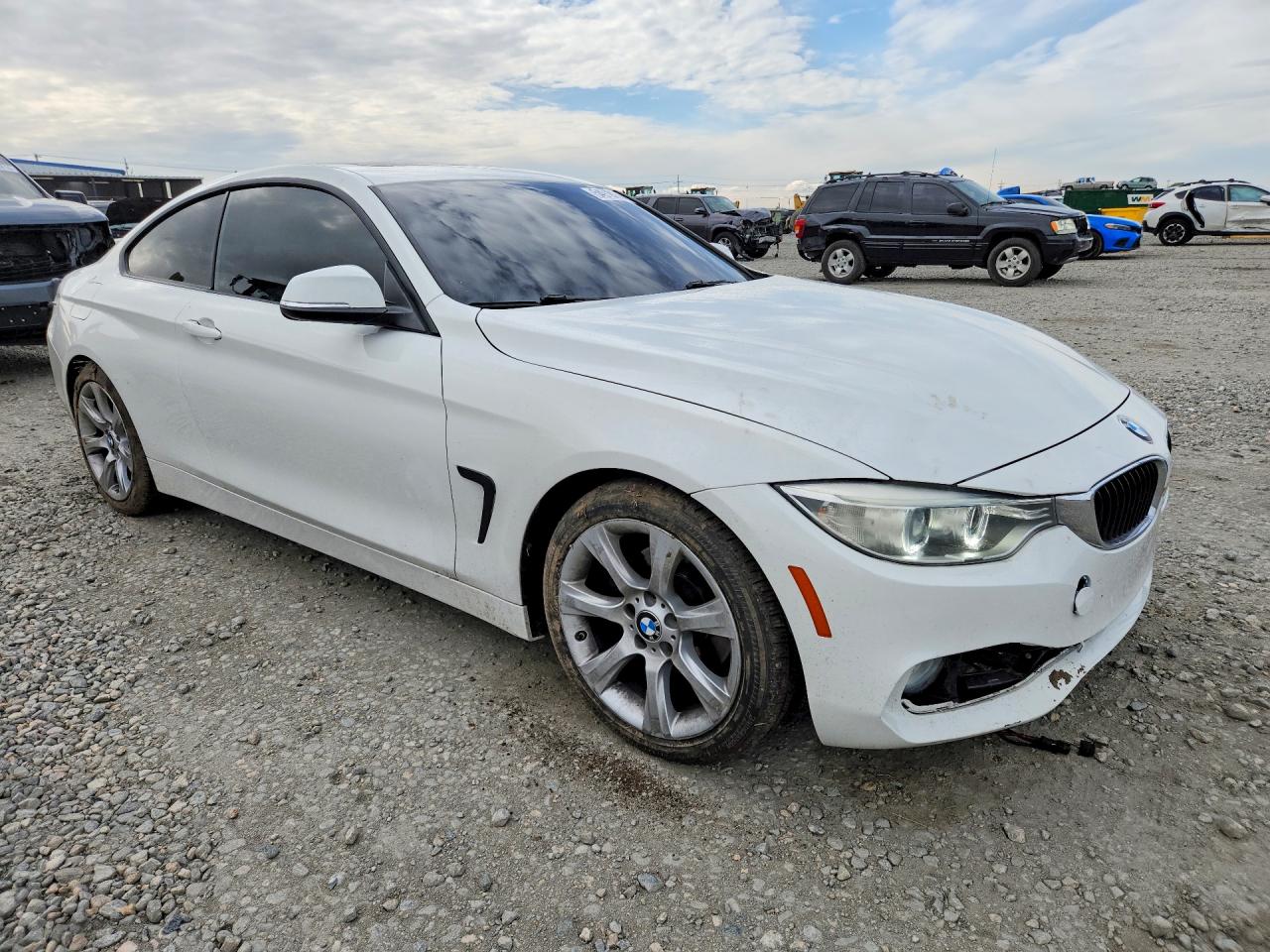 2015 Bmw 428 I White vin: WBA3N3C58FK232895