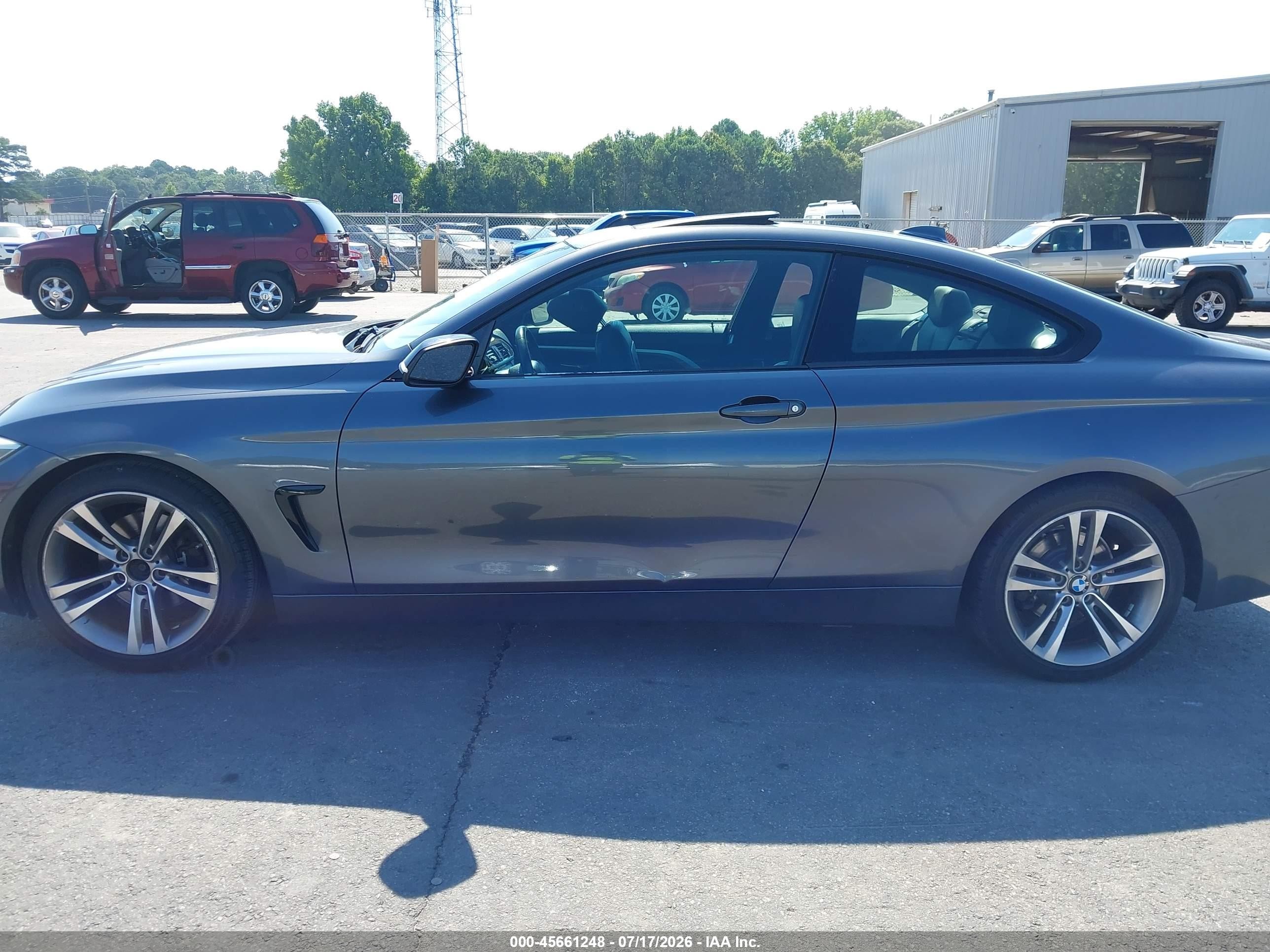 2014 Bmw 428i   Gray vin: WBA3N3C59EK231043