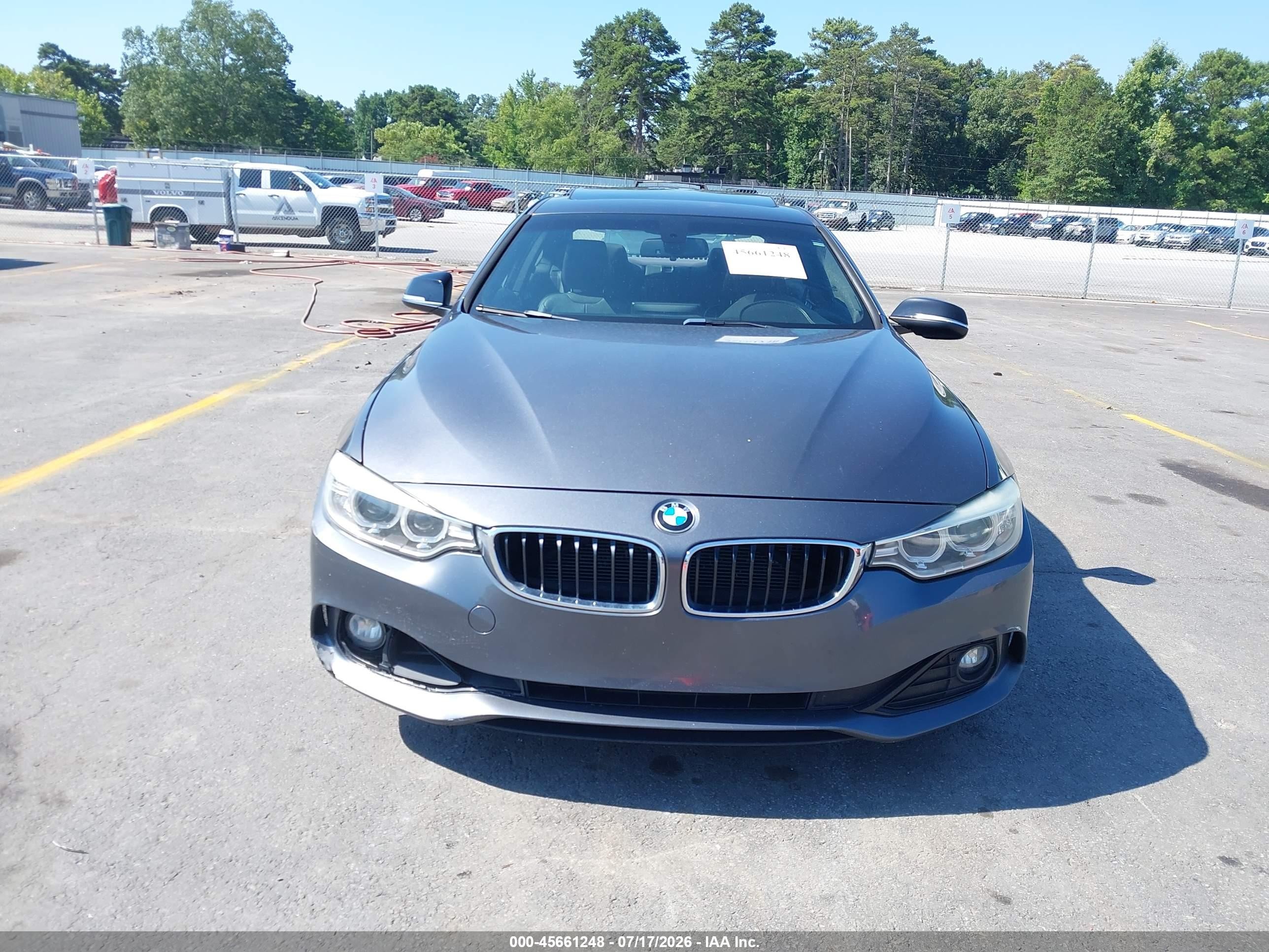 2014 Bmw 428i   Gray vin: WBA3N3C59EK231043