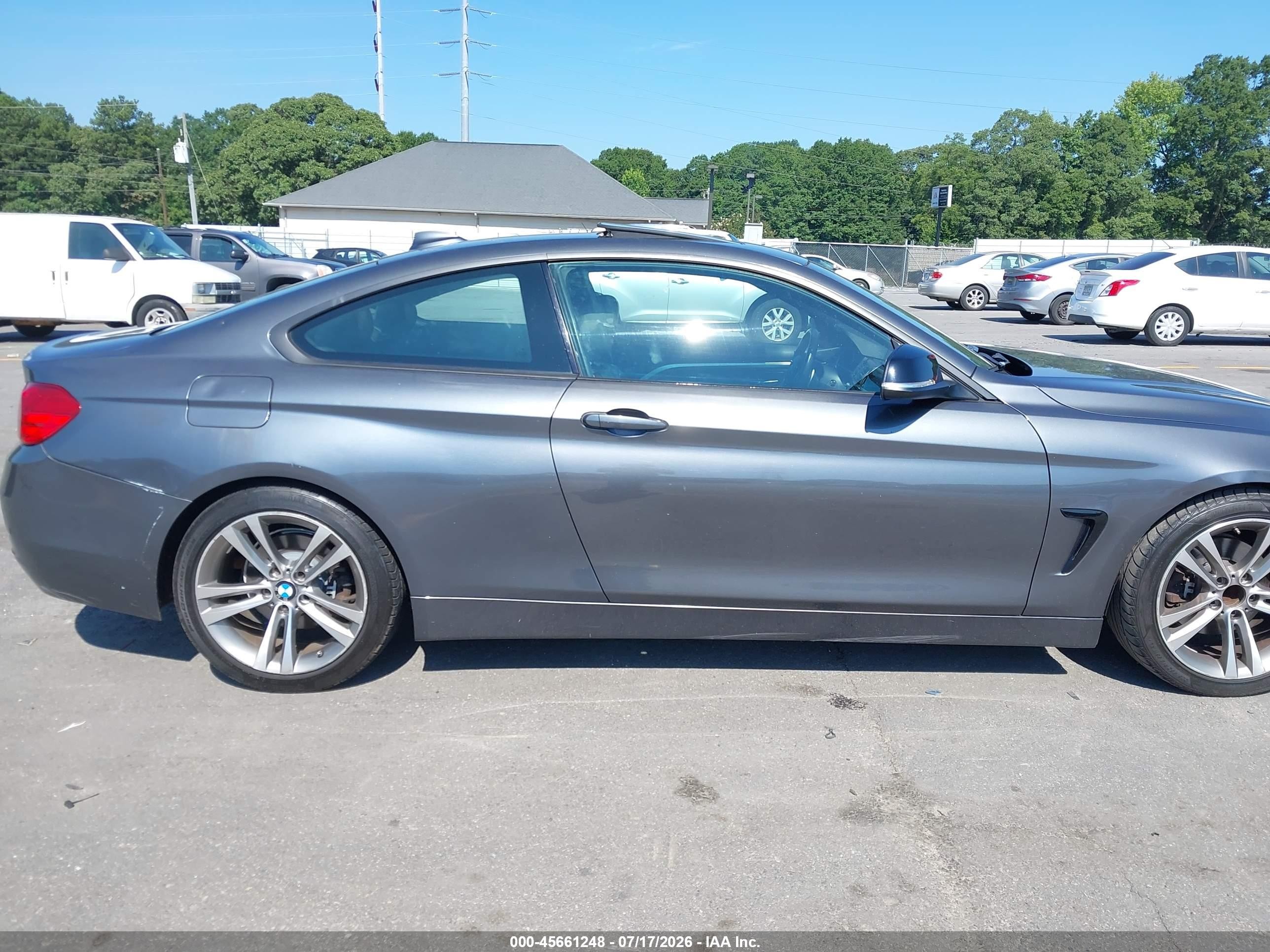 2014 Bmw 428i   Gray vin: WBA3N3C59EK231043