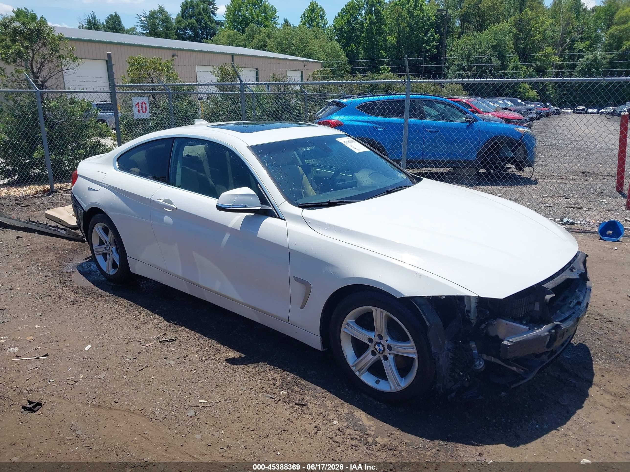 2015 Bmw 428i   Белый vin: WBA3N3C59FK232002