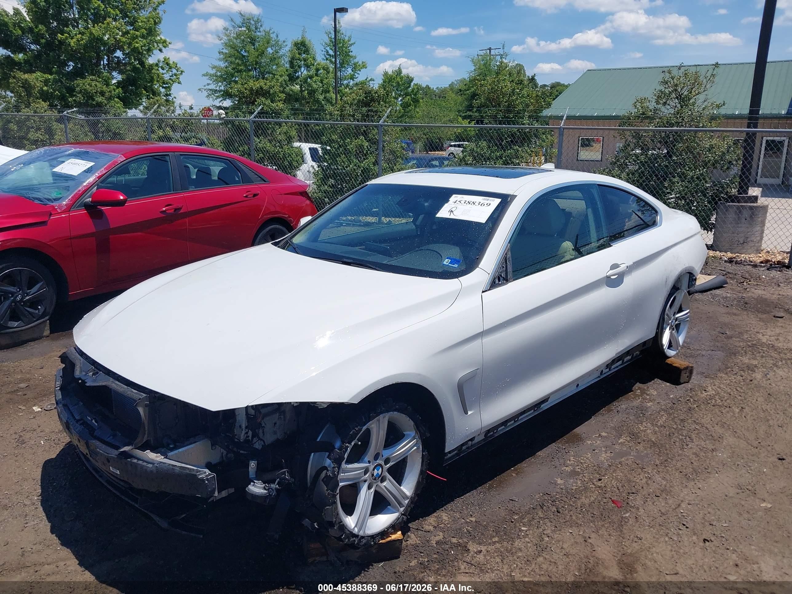 2015 Bmw 428i   Белый vin: WBA3N3C59FK232002