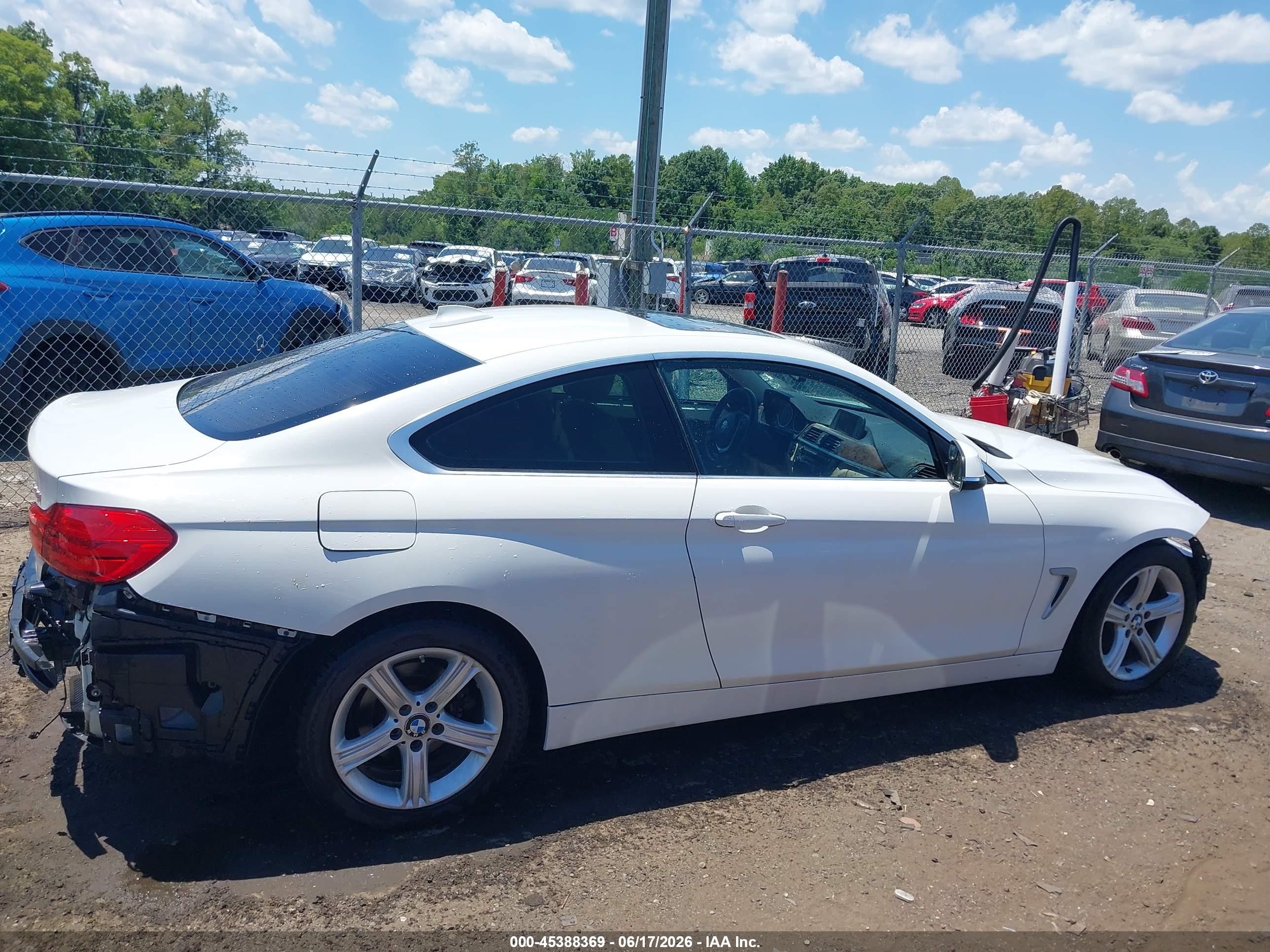 2015 Bmw 428i   Белый vin: WBA3N3C59FK232002