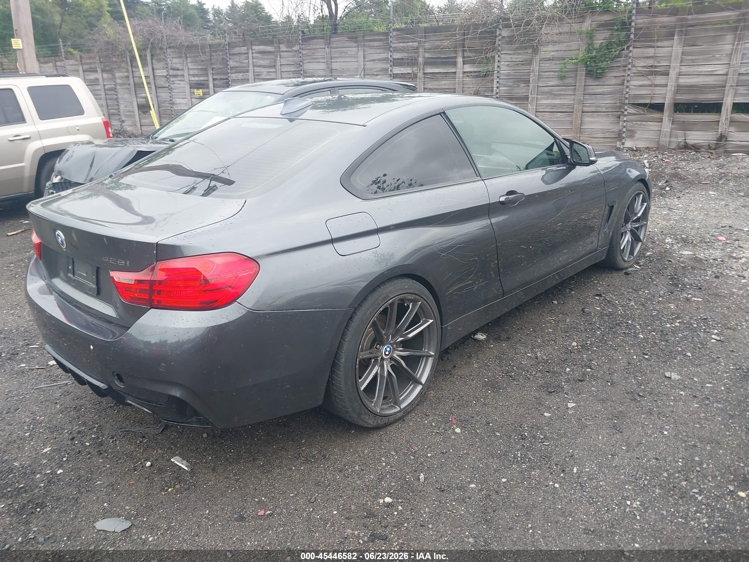 2015 Bmw 428i   Серый vin: WBA3N3C59FK232064