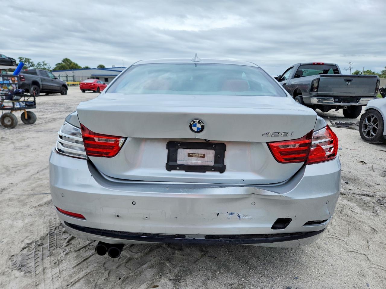 2015 Bmw 428 I Silver vin: WBA3N3C59FK232615