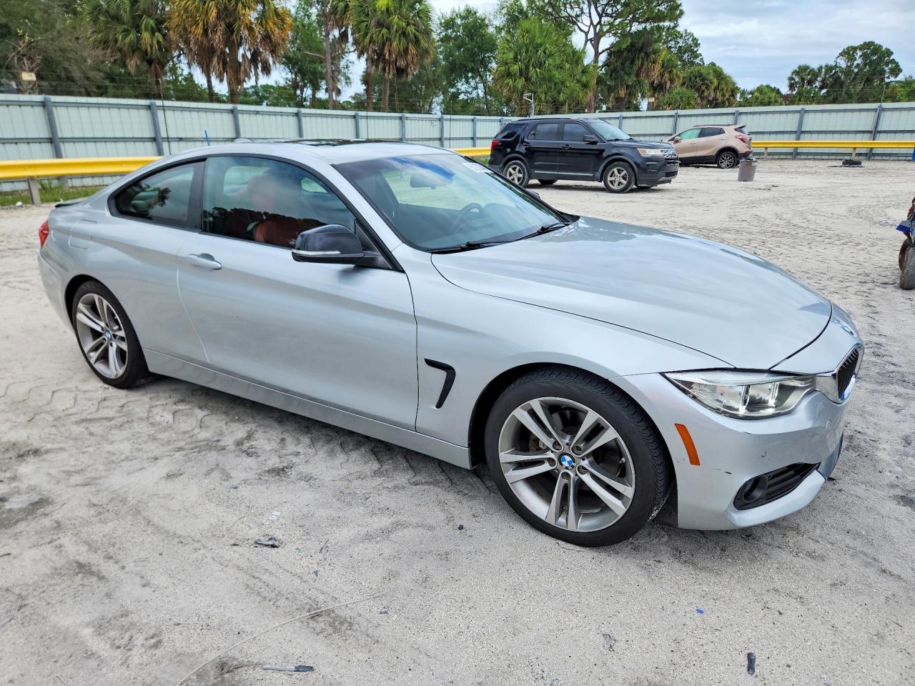 2015 Bmw 428 I Silver vin: WBA3N3C59FK232615