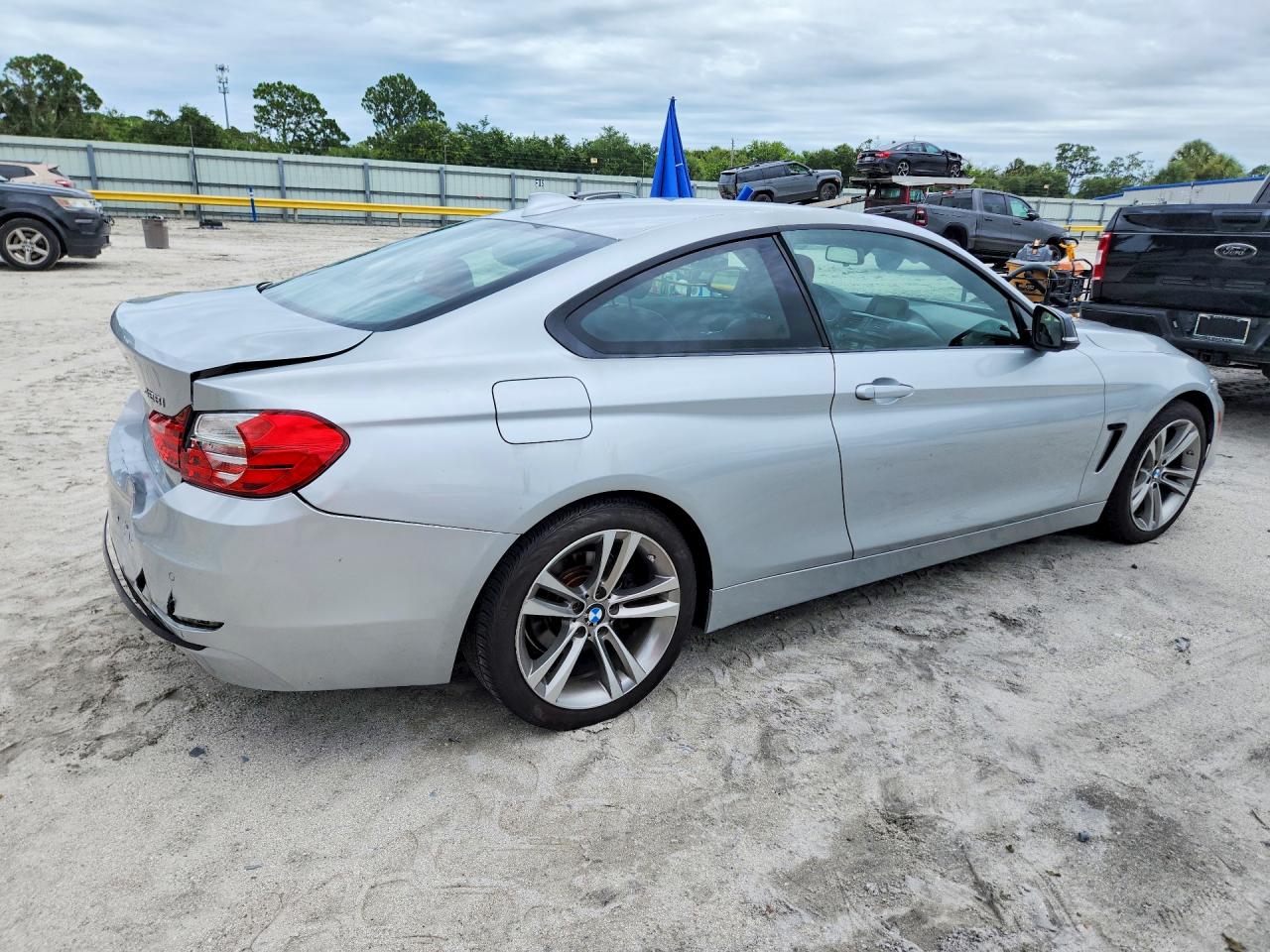 2015 Bmw 428 I Silver vin: WBA3N3C59FK232615