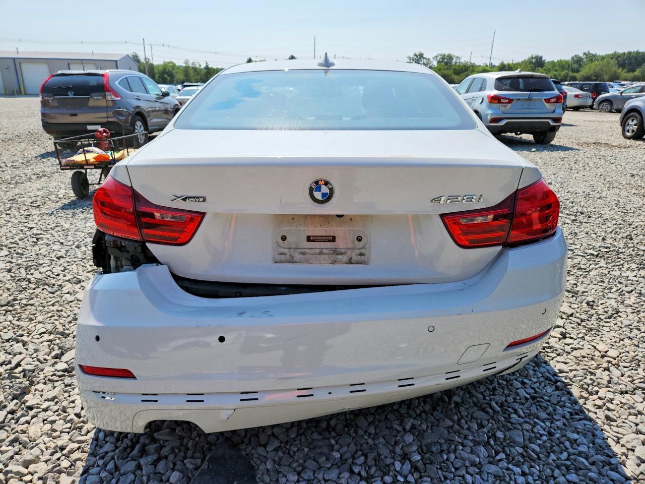 2014 Bmw 428 Xi White vin: WBA3N5C50EF716238