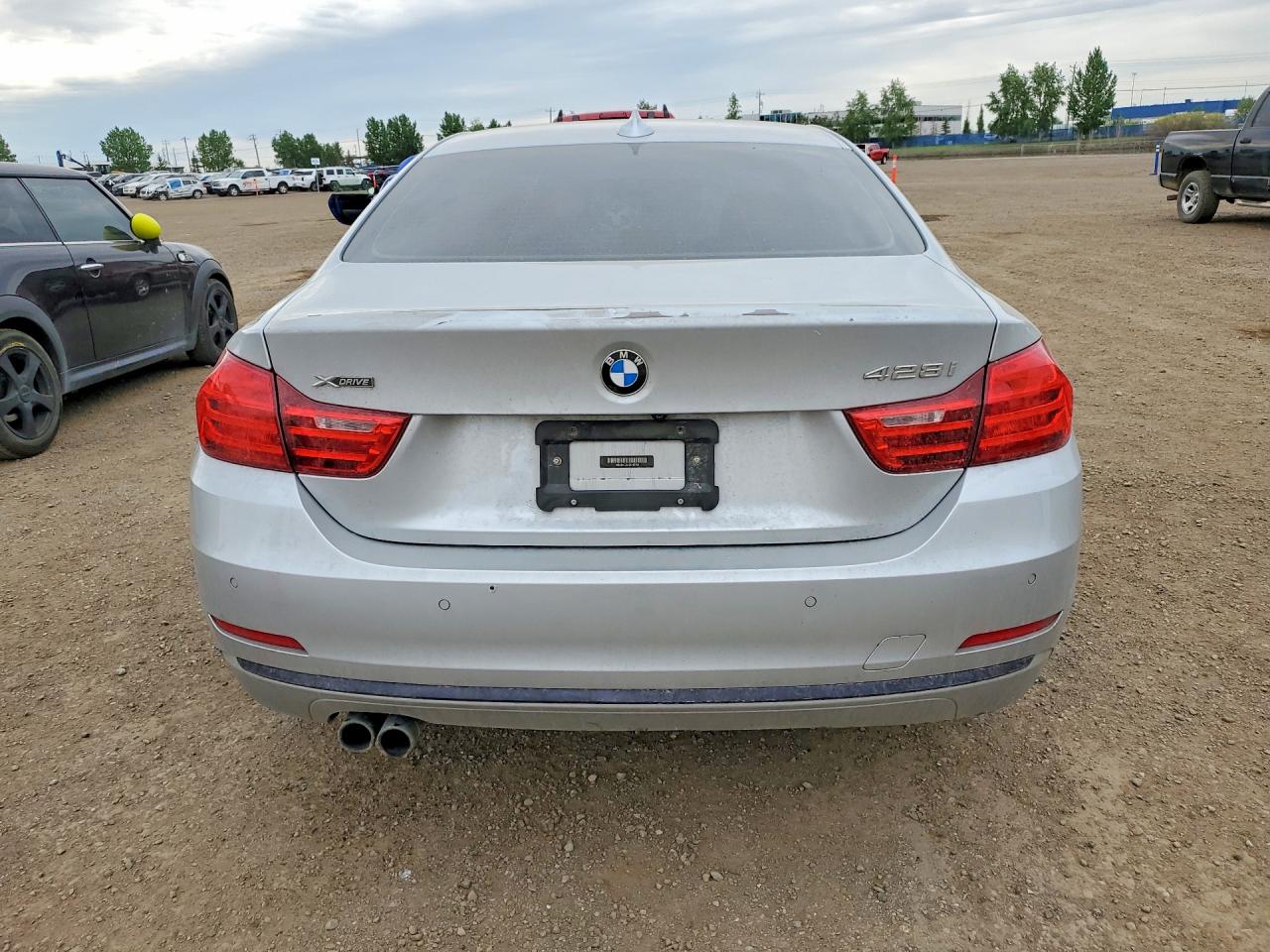 2014 Bmw 428 Xi Silver vin: WBA3N5C51EK197384