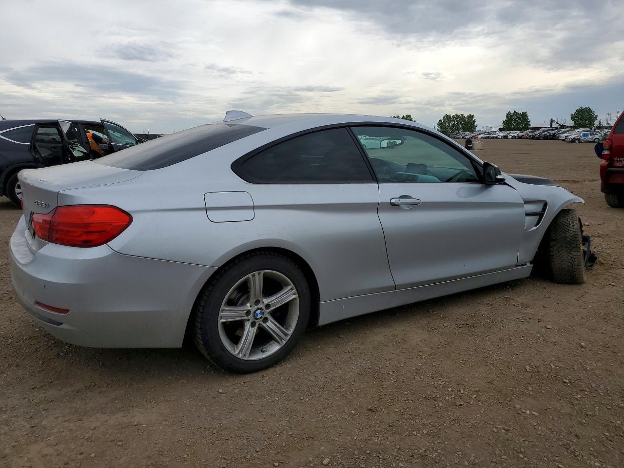 2014 Bmw 428 Xi Silver vin: WBA3N5C51EK197384
