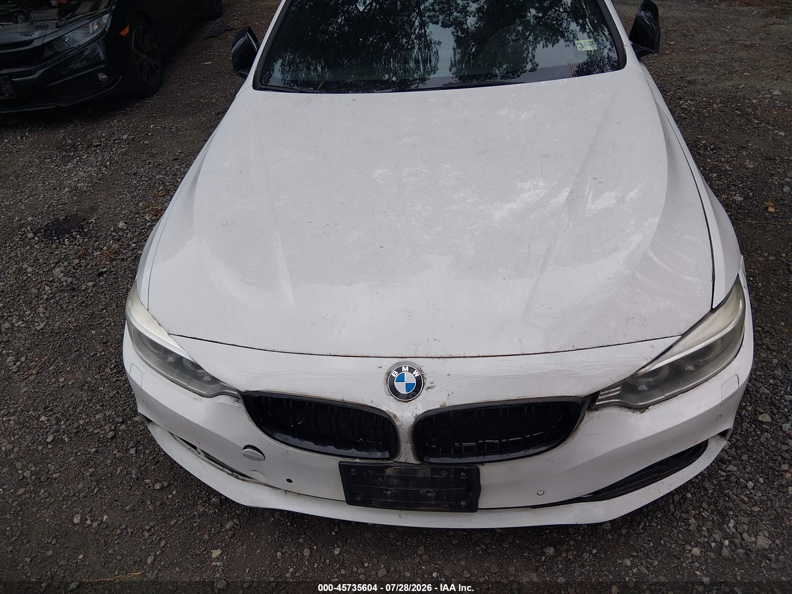 2014 Bmw 428i Xdrive White vin: WBA3N5C52EF716774