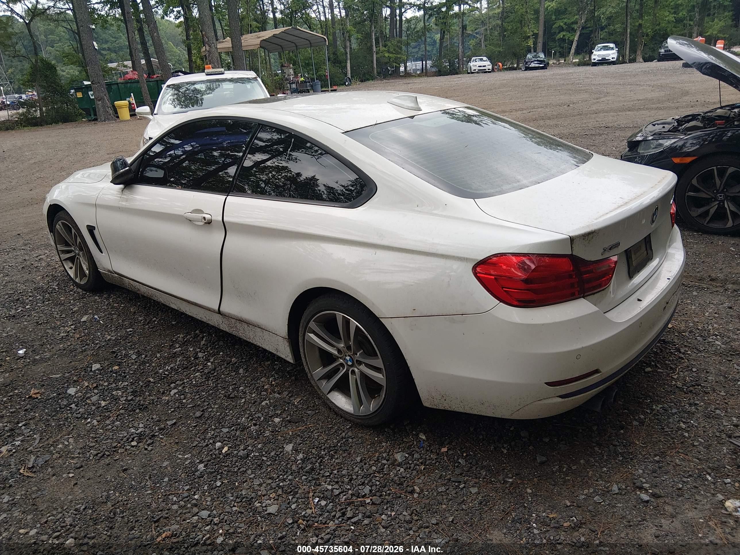 2014 Bmw 428i Xdrive White vin: WBA3N5C52EF716774