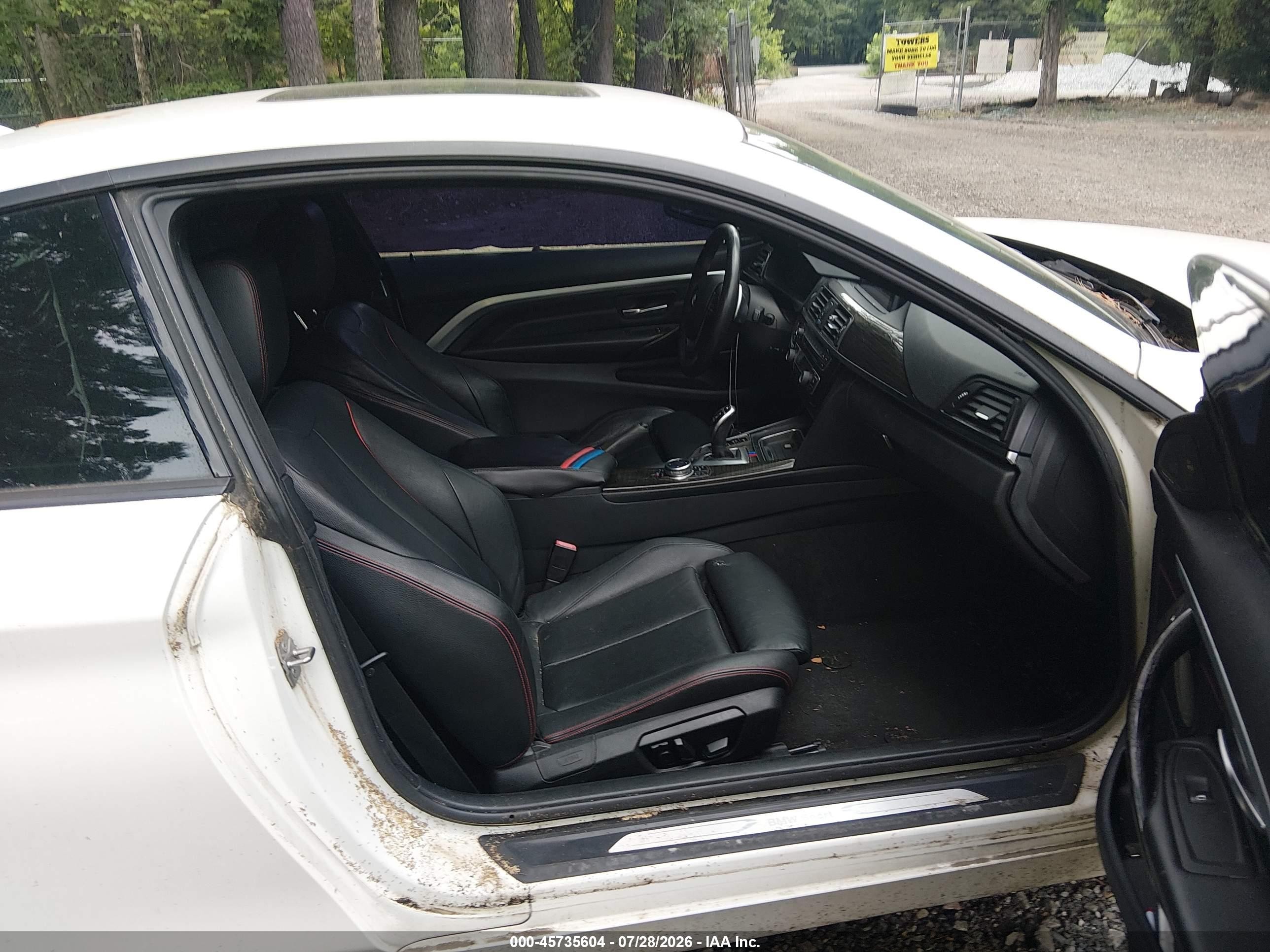 2014 Bmw 428i Xdrive White vin: WBA3N5C52EF716774