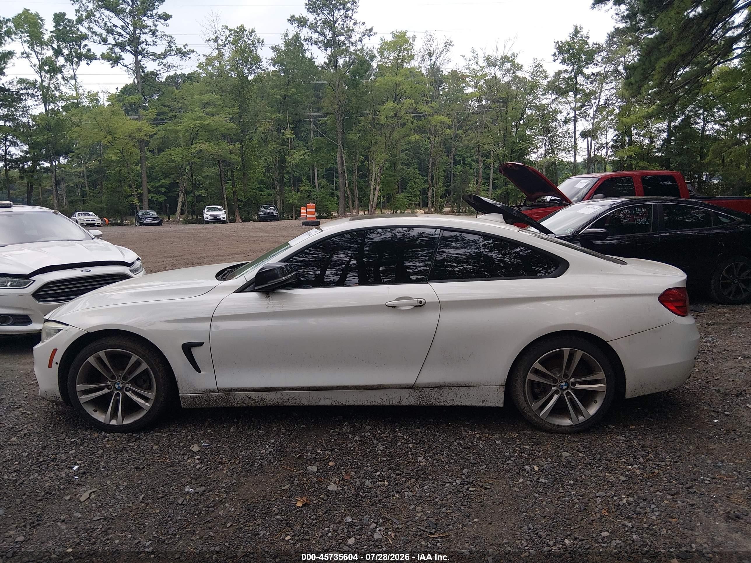 2014 Bmw 428i Xdrive White vin: WBA3N5C52EF716774