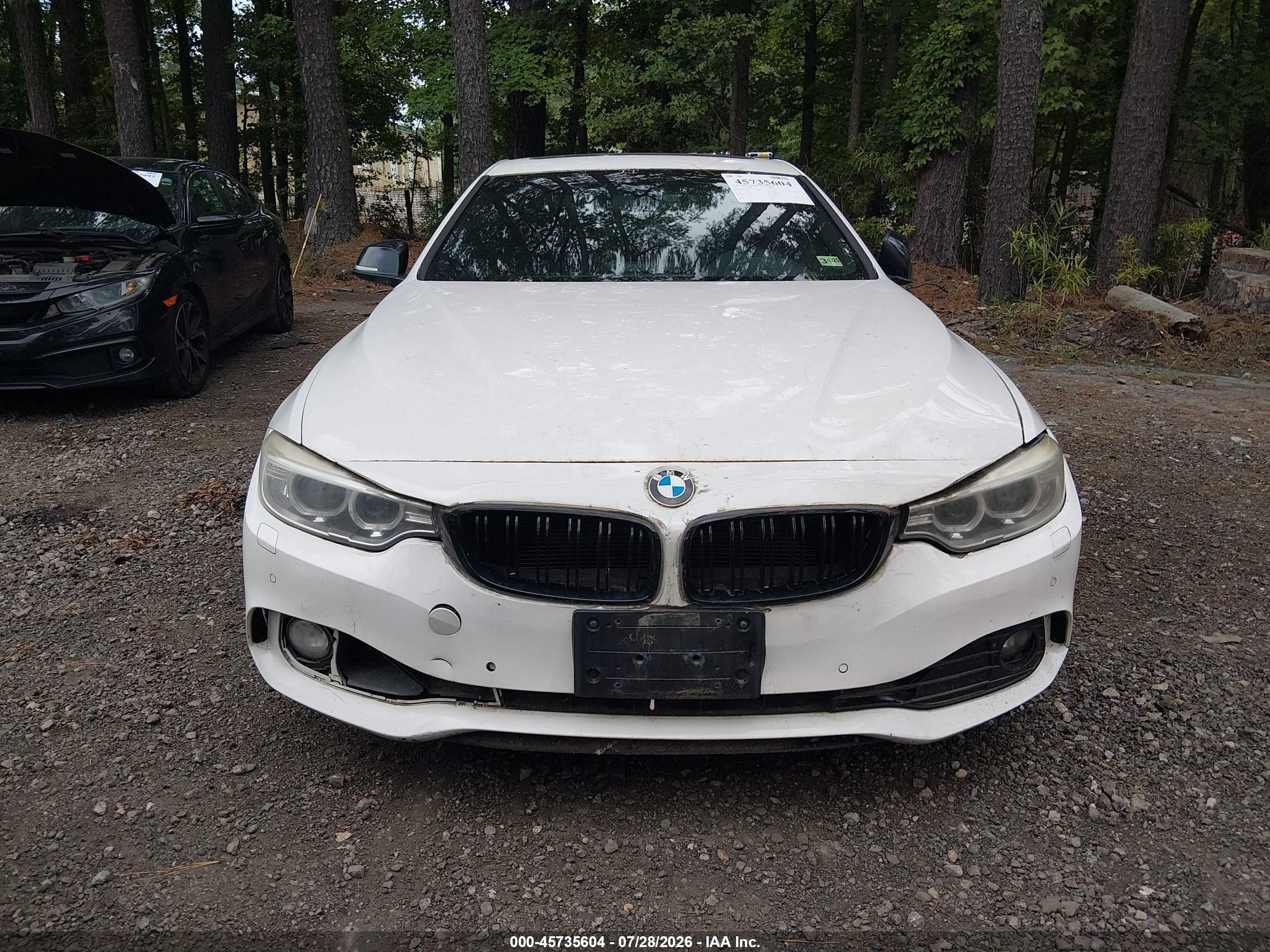 2014 Bmw 428i Xdrive White vin: WBA3N5C52EF716774