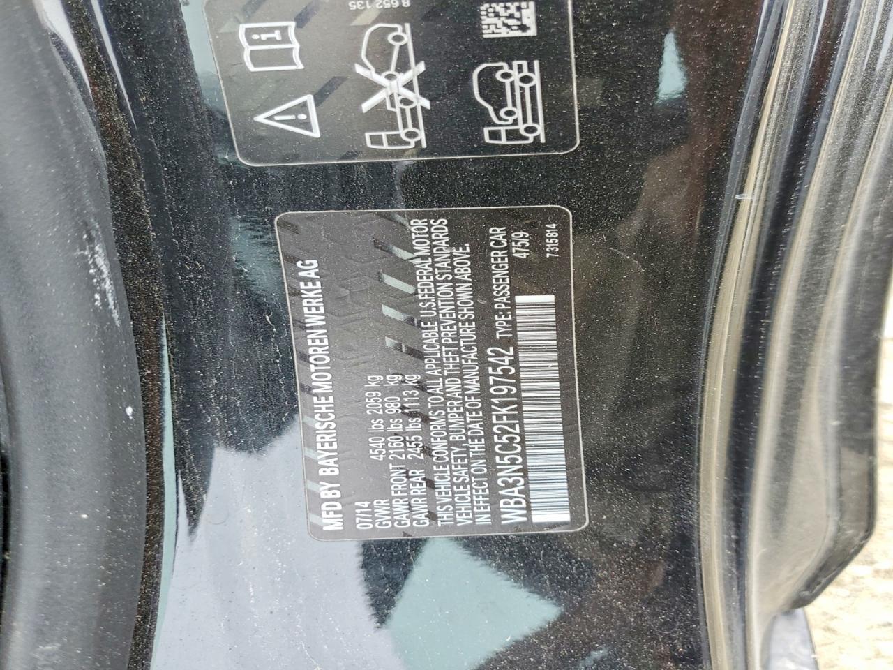2015 Bmw 428 Xi Black vin: WBA3N5C52FK197542