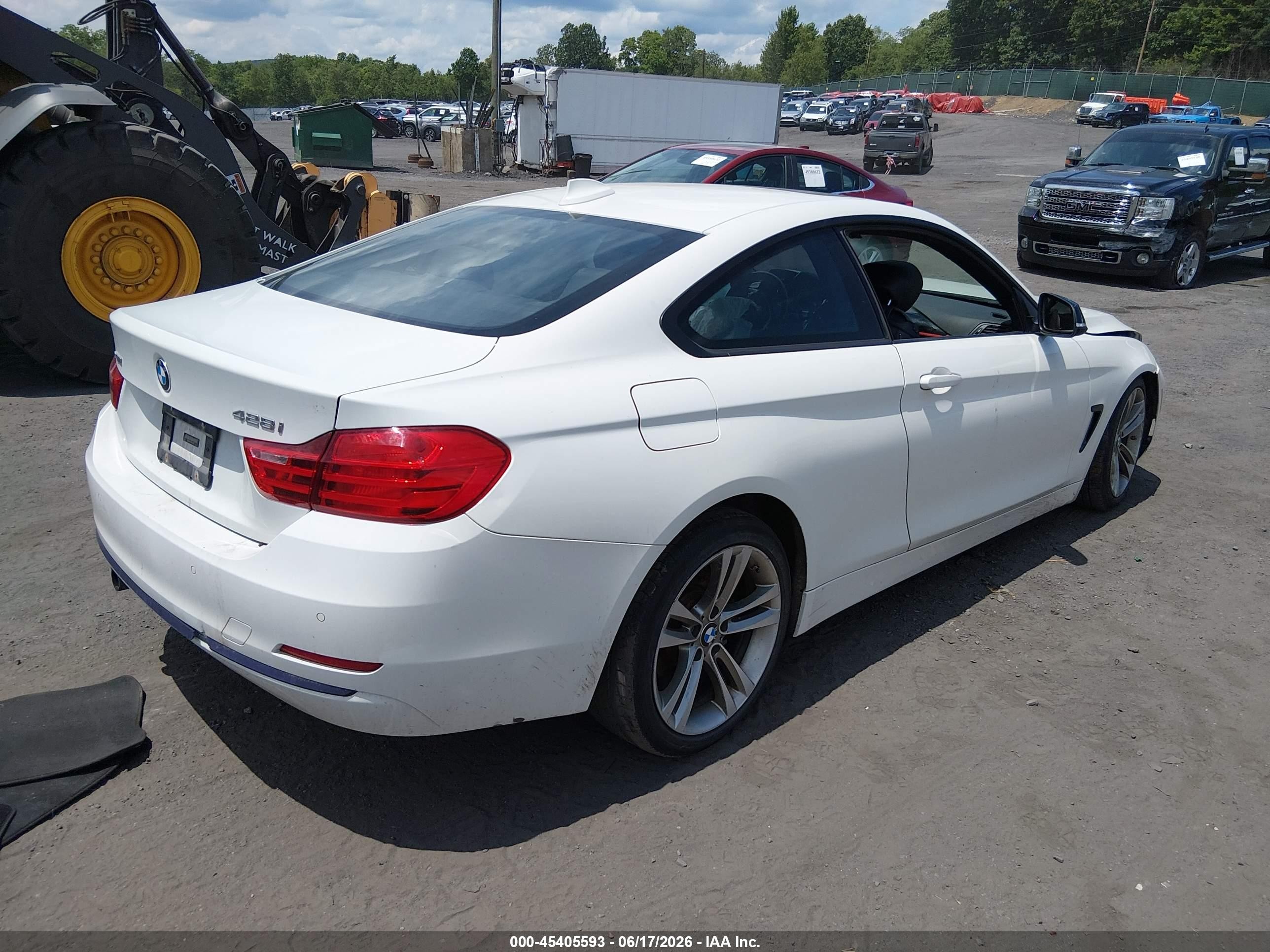 2015 Bmw 428i Xdrive Белый vin: WBA3N5C53FK197937