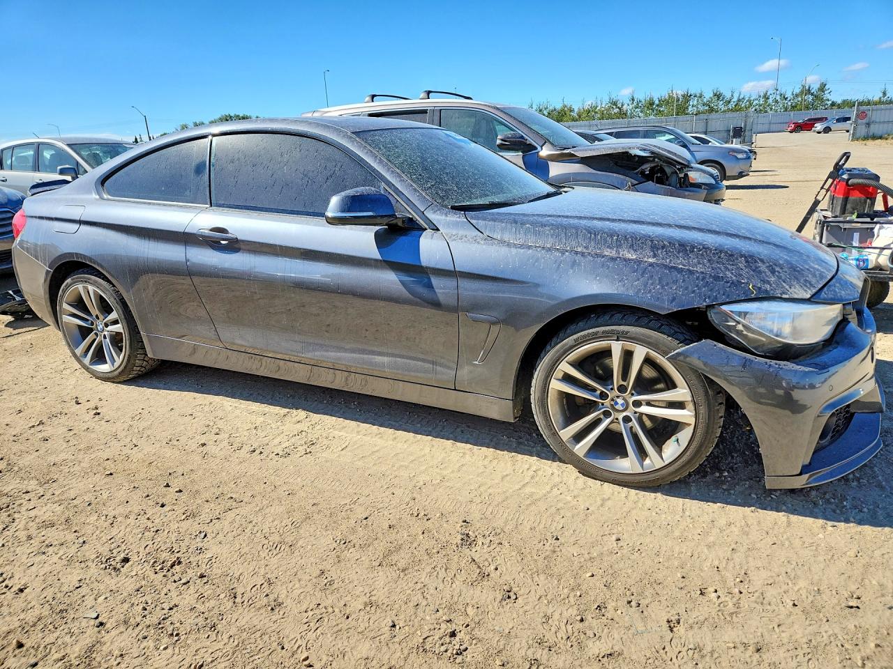 2015 Bmw 428 Xi Gray vin: WBA3N5C53FK198666