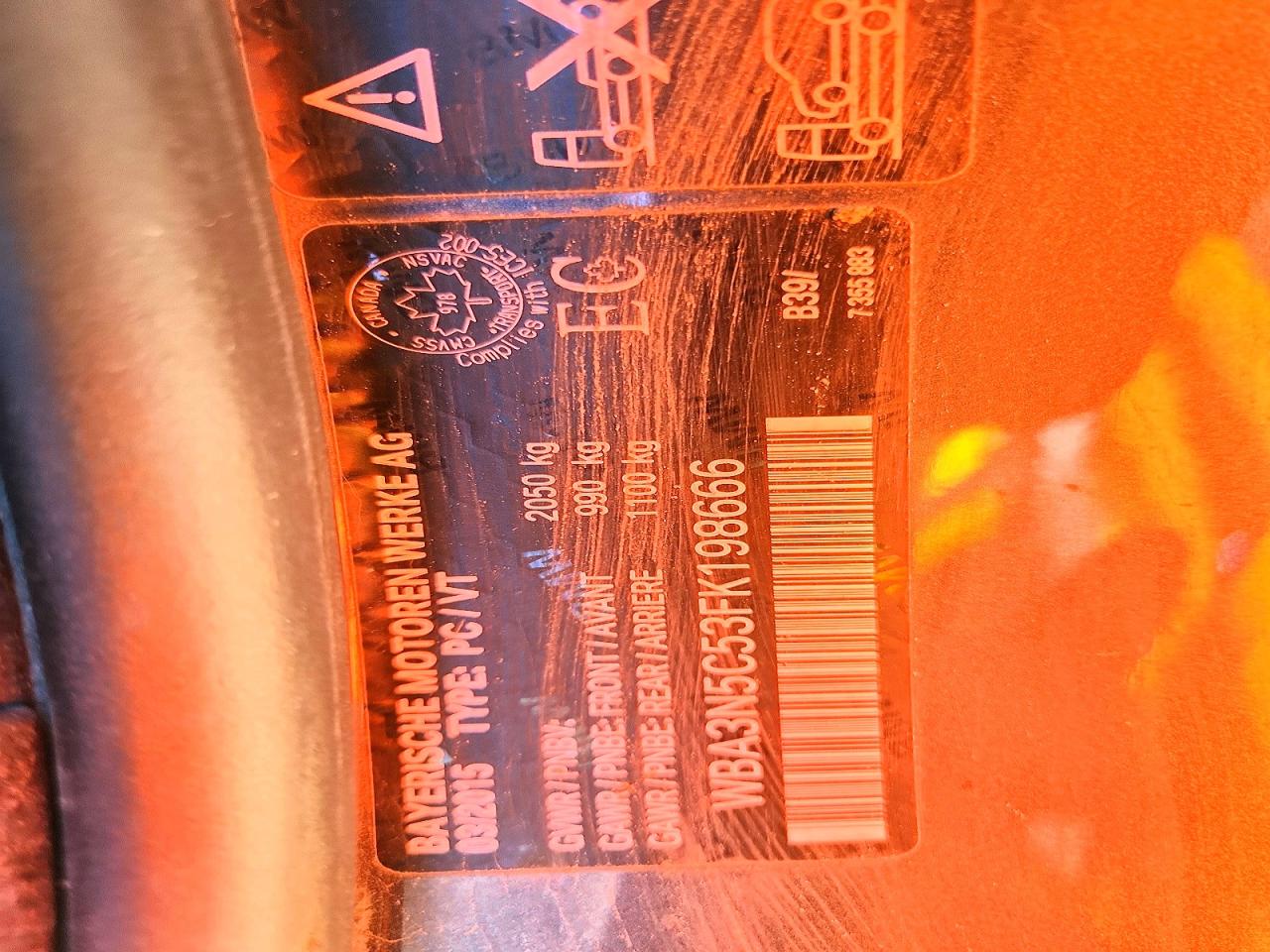 2015 Bmw 428 Xi Gray vin: WBA3N5C53FK198666