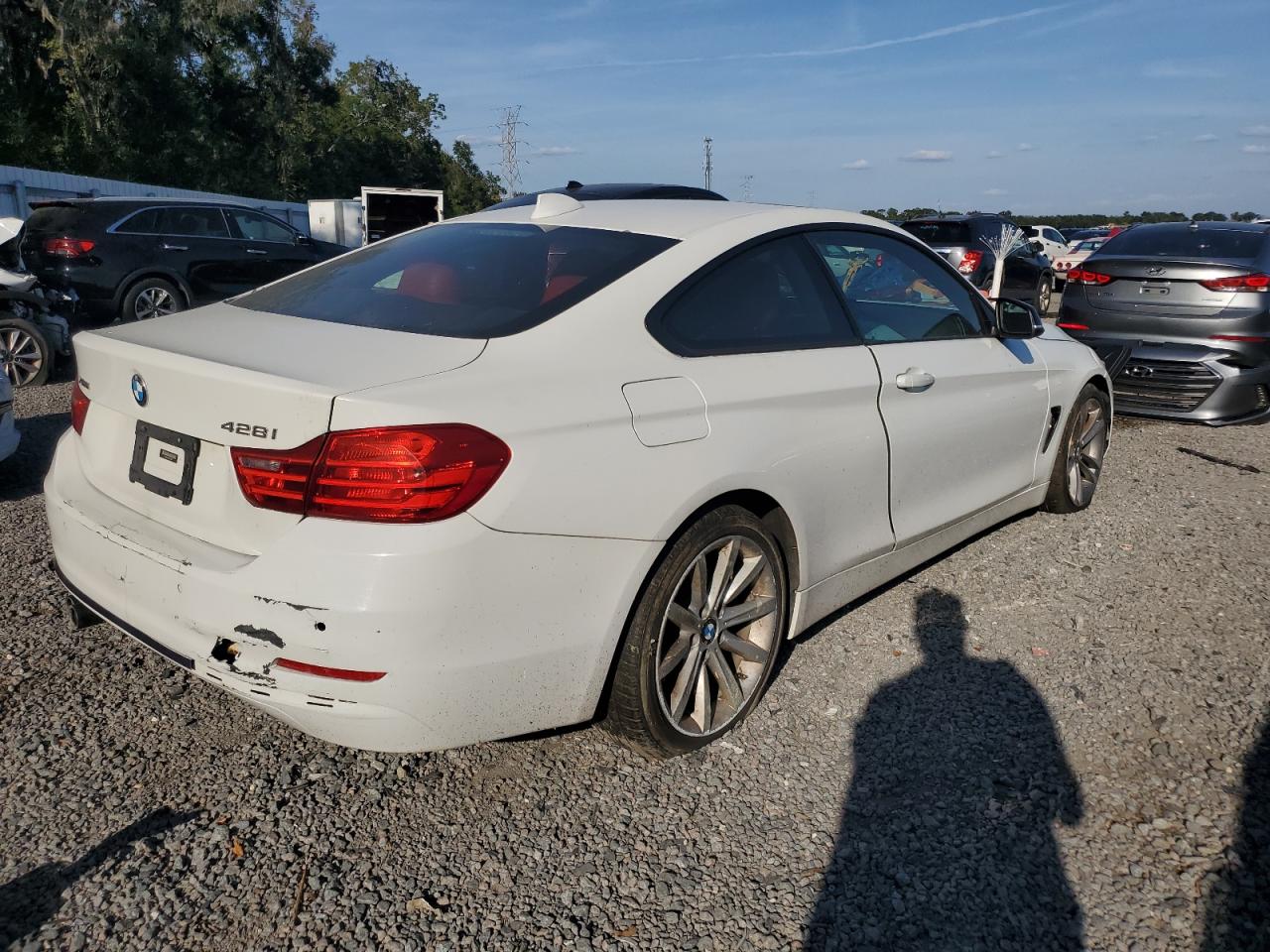 2014 Bmw 428 Xi White vin: WBA3N5C56EF716227